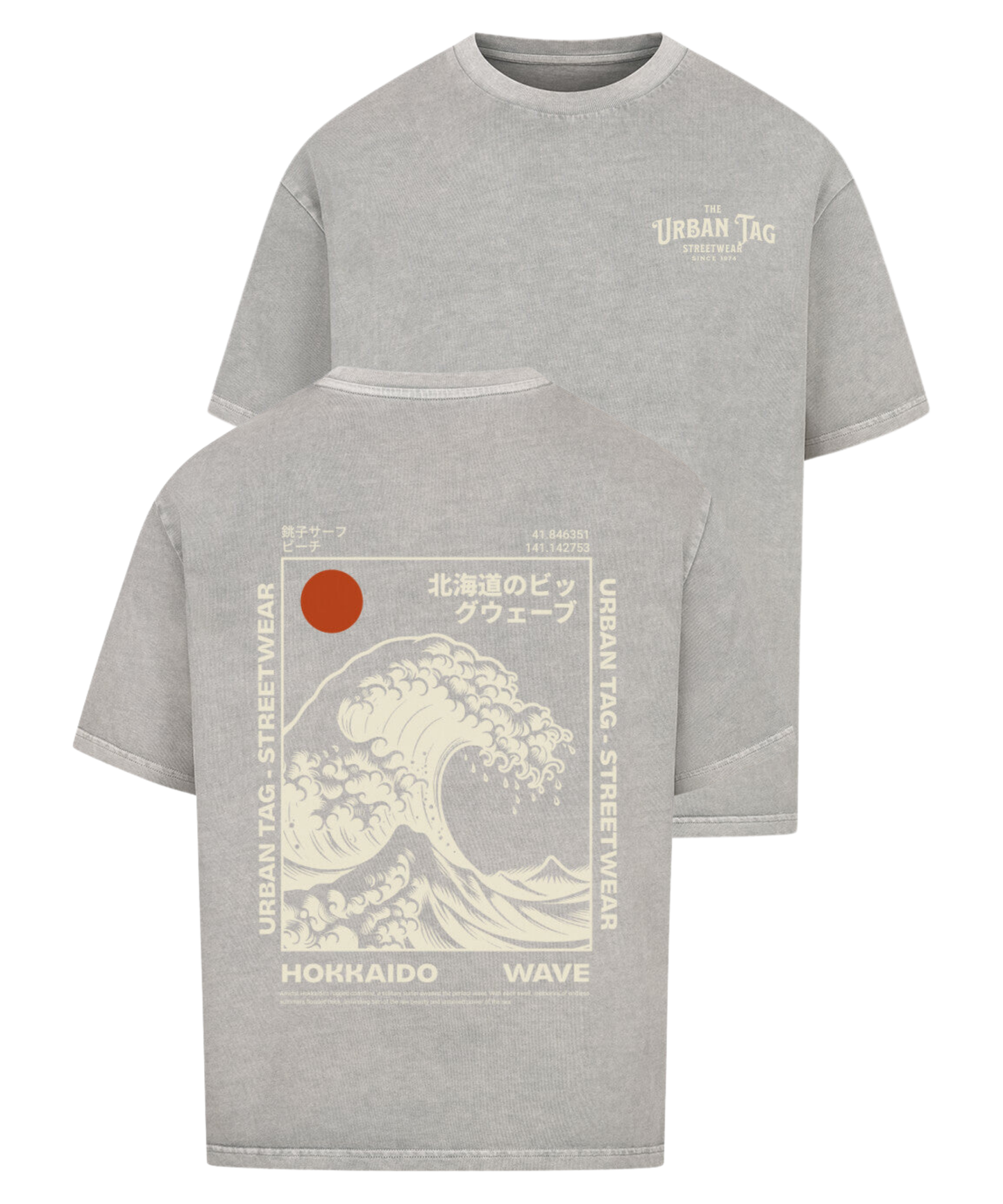 Urban Tag Oversized T-Shirt – "Hokkaido Wave"