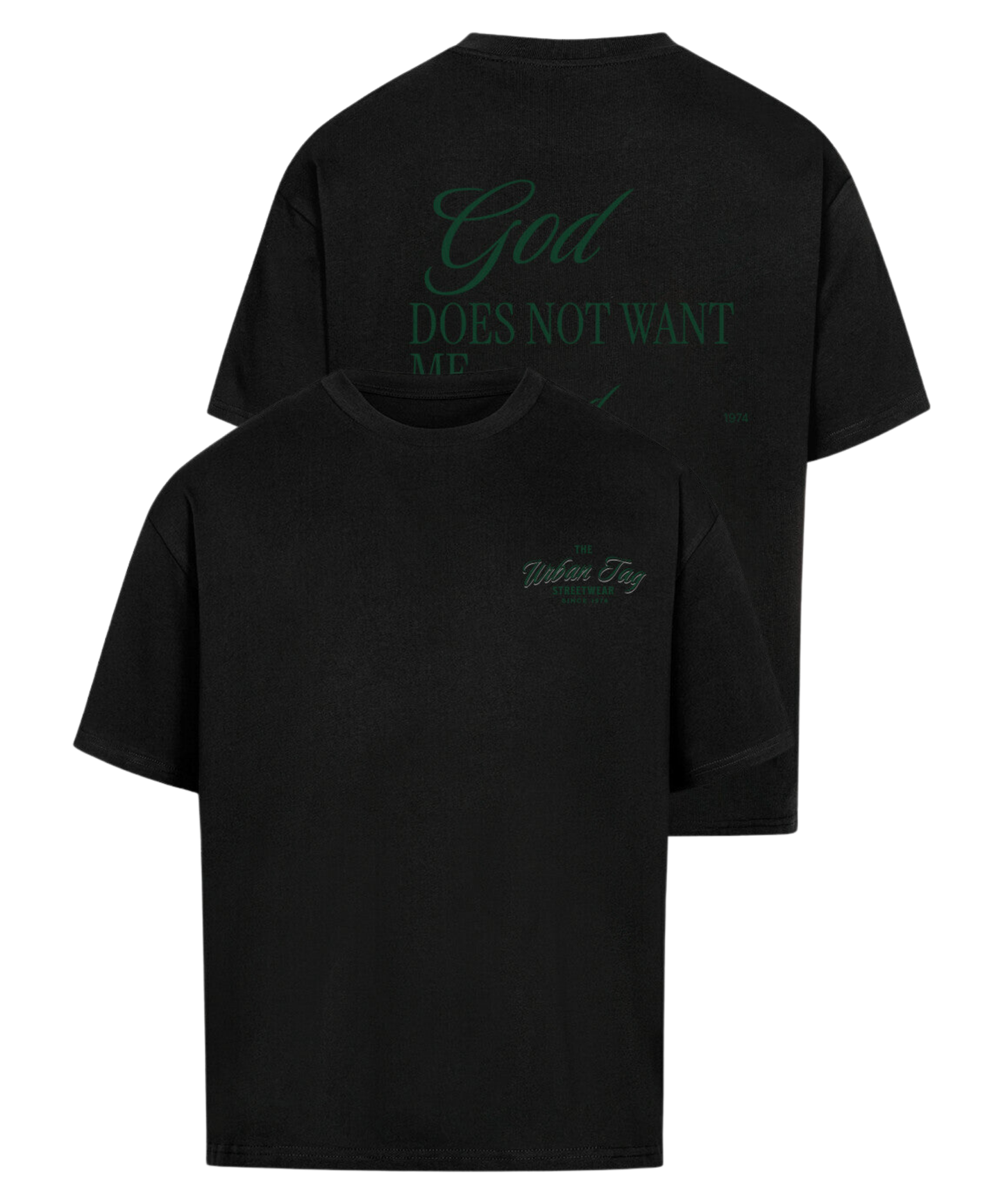 Urban Tag Oversized T-Shirt – "God & Devil"