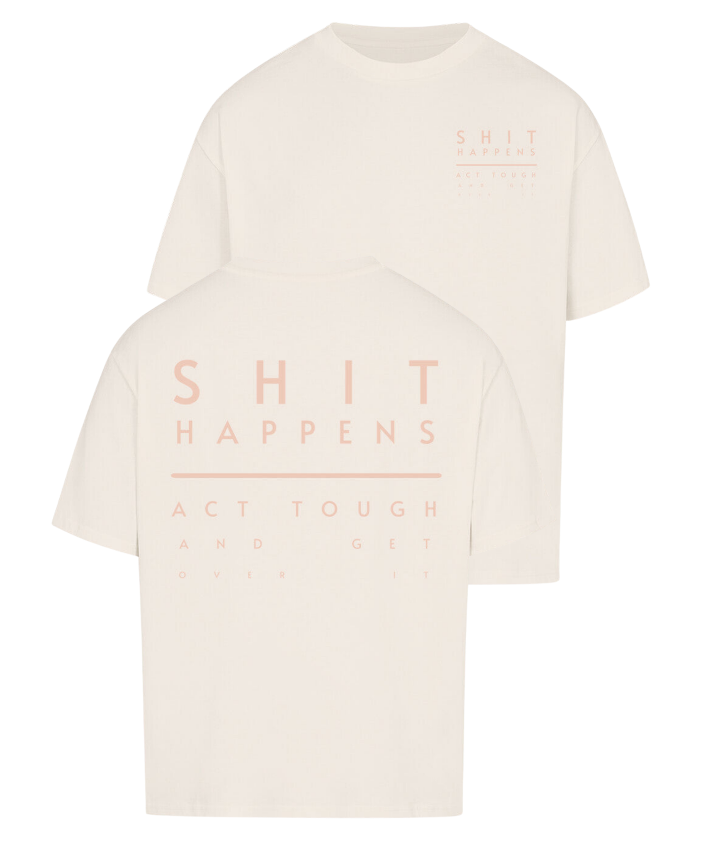 Urban Tag Oversized T-Shirt – "Shit Happens"