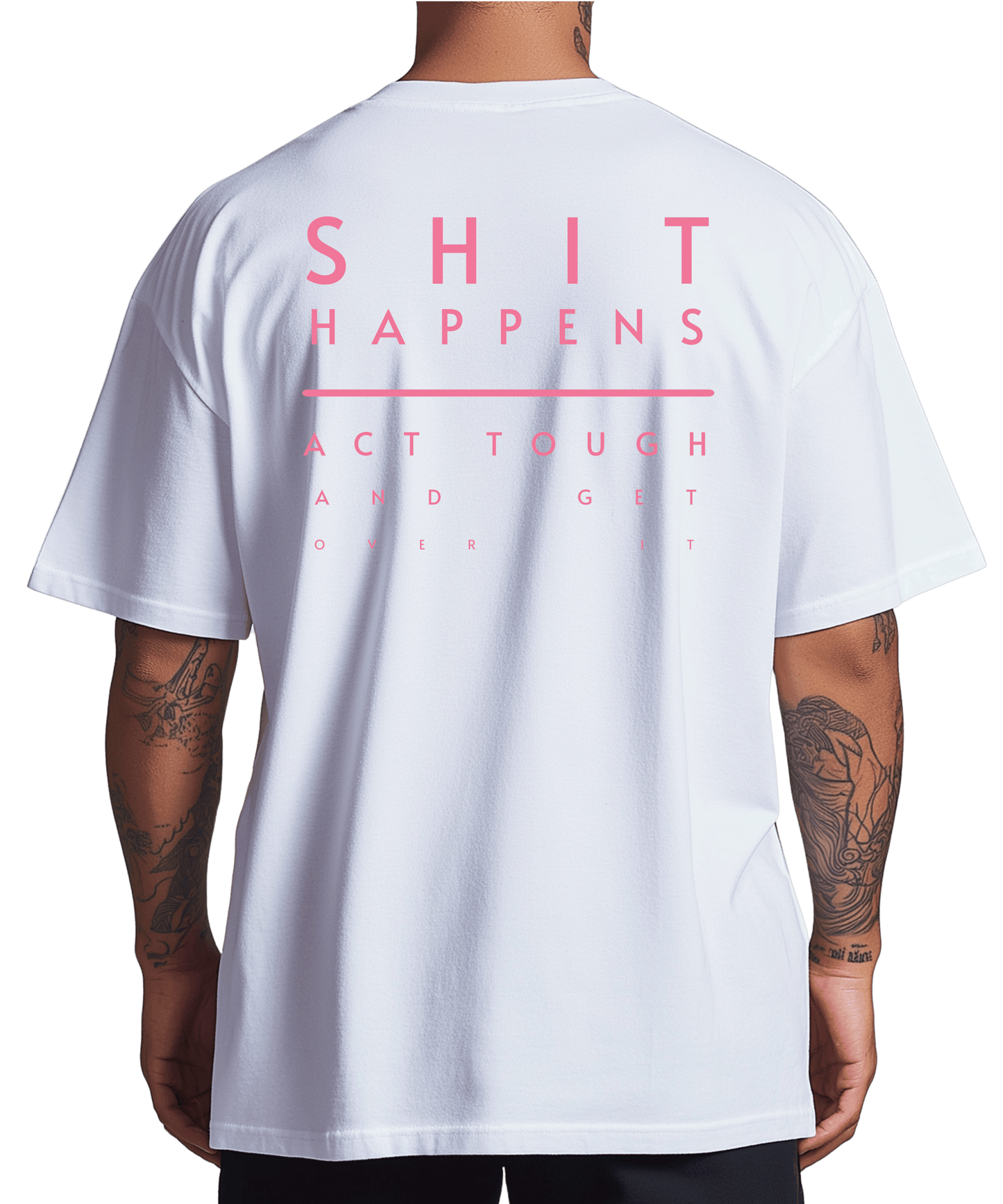 Urban Tag Oversized T-Shirt – "Shit Happens"