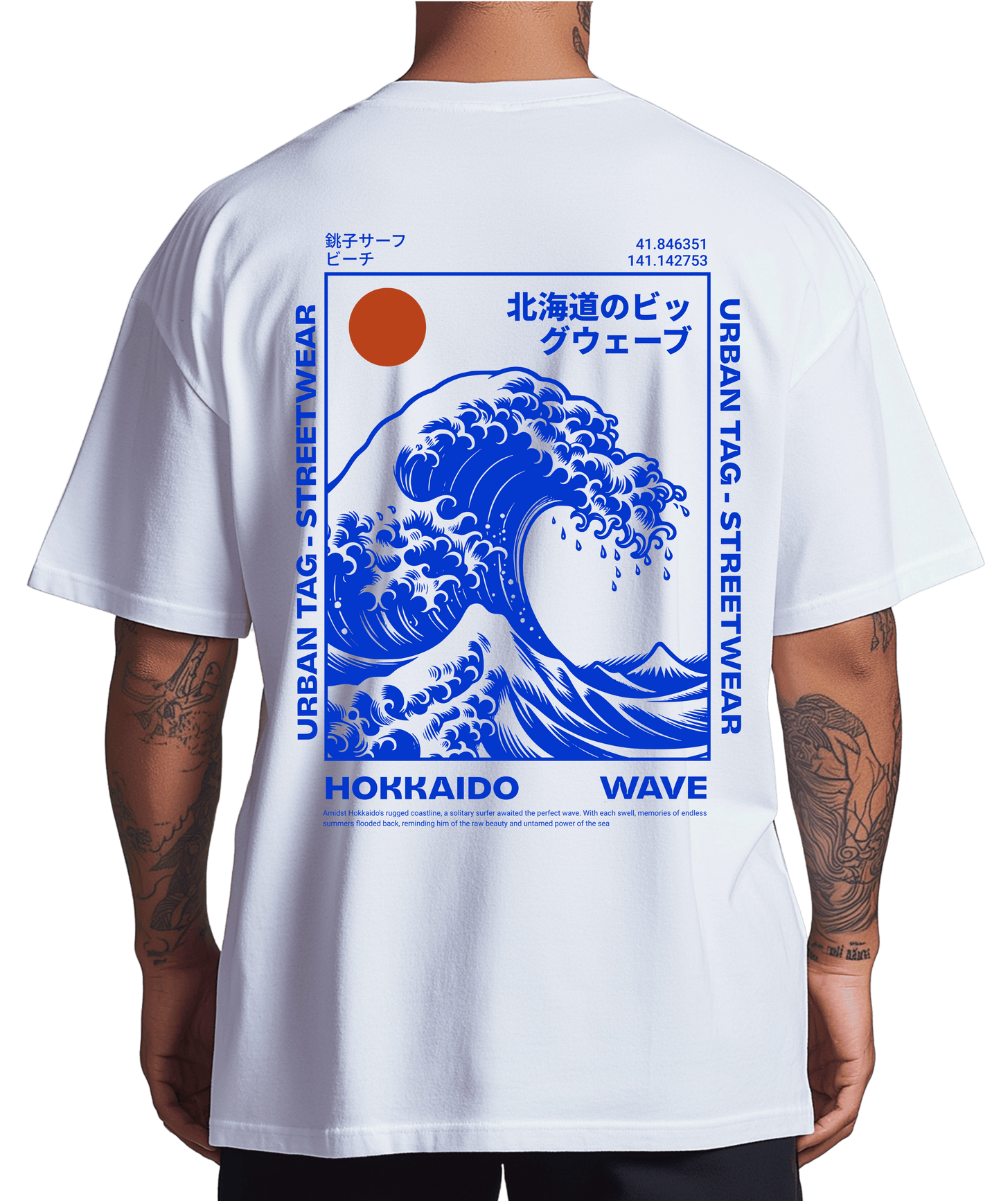 Urban Tag Oversized T-Shirt – "Hokkaido Wave"