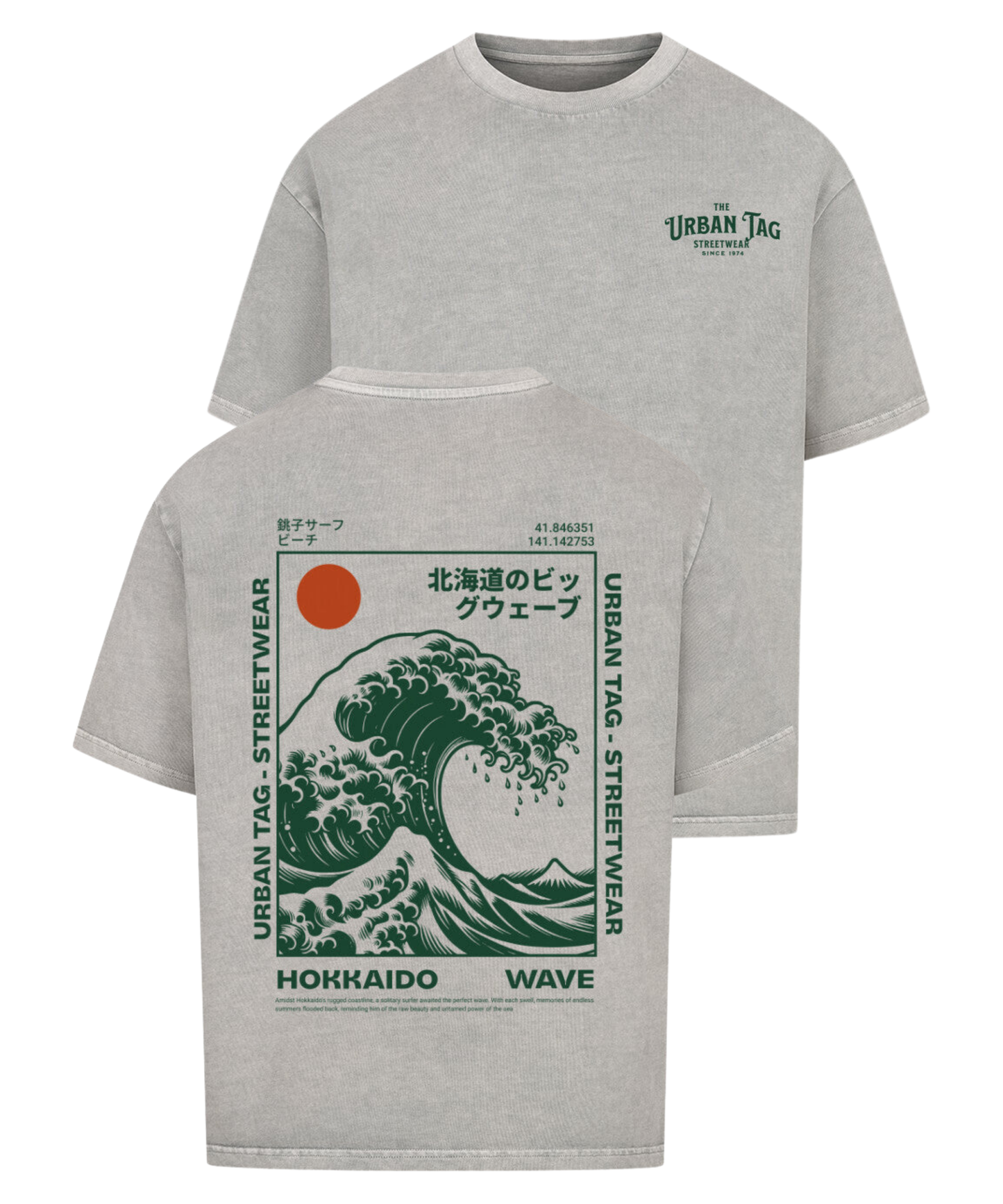 Urban Tag Oversized T-Shirt – "Hokkaido Wave"