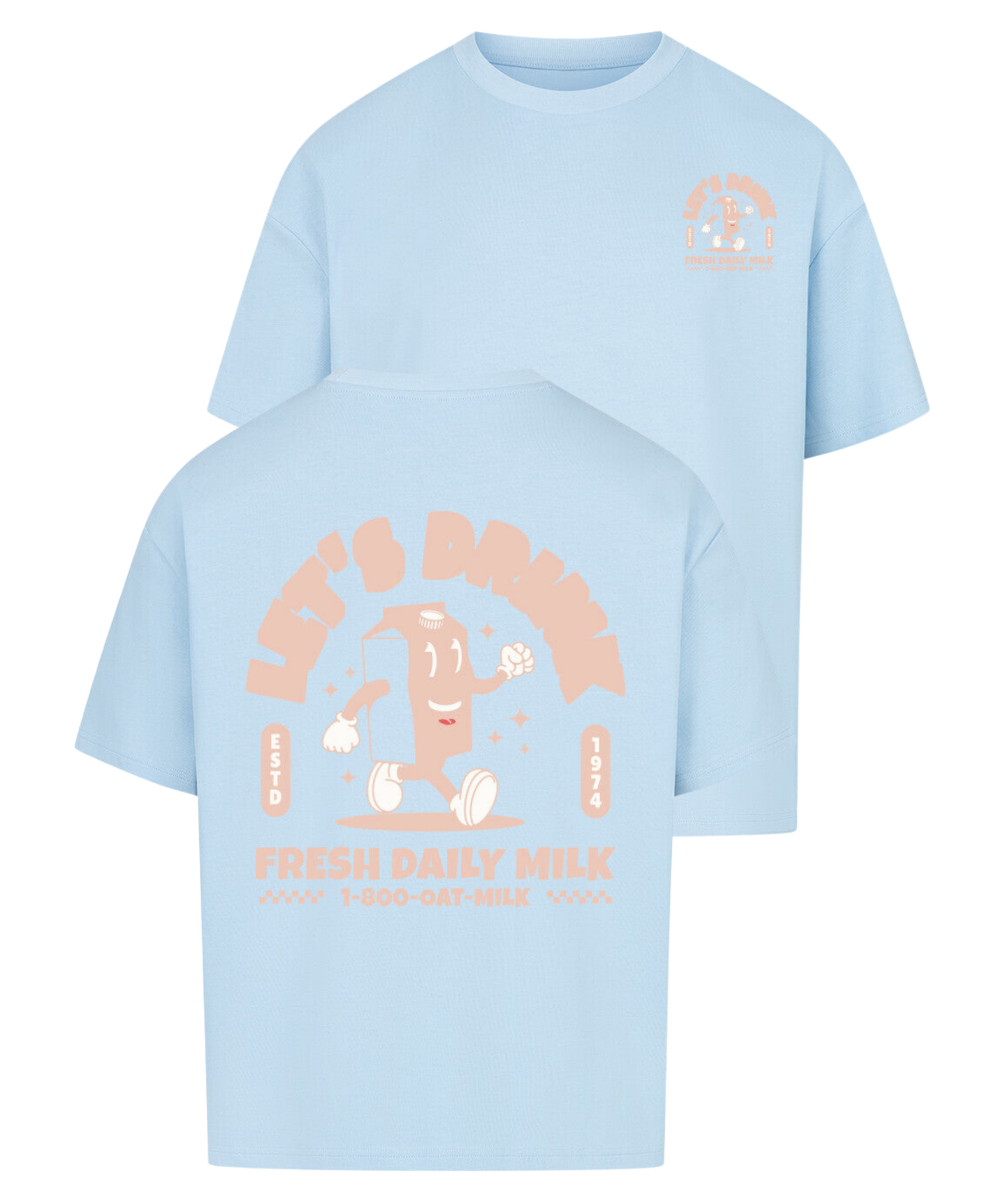 Urban Tag Oversized T-Shirt – "Fresh Daily Milk"