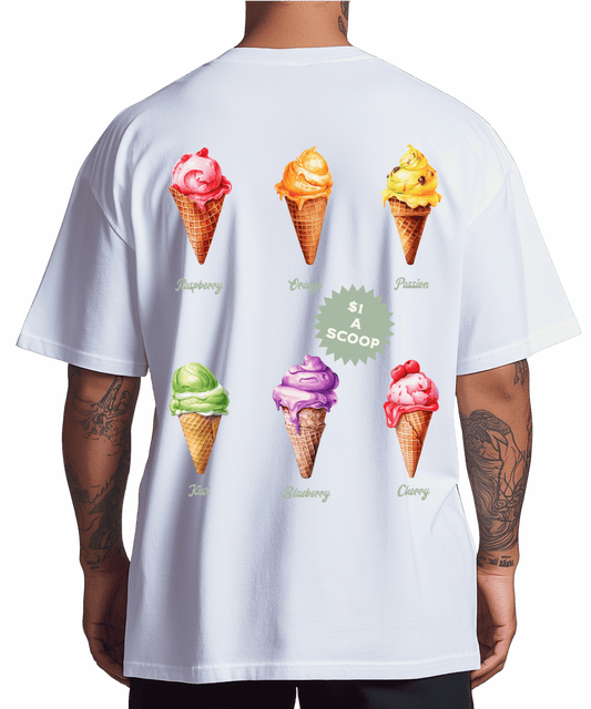 Urban Tag Oversized T-Shirt – "Ice Cream Club"