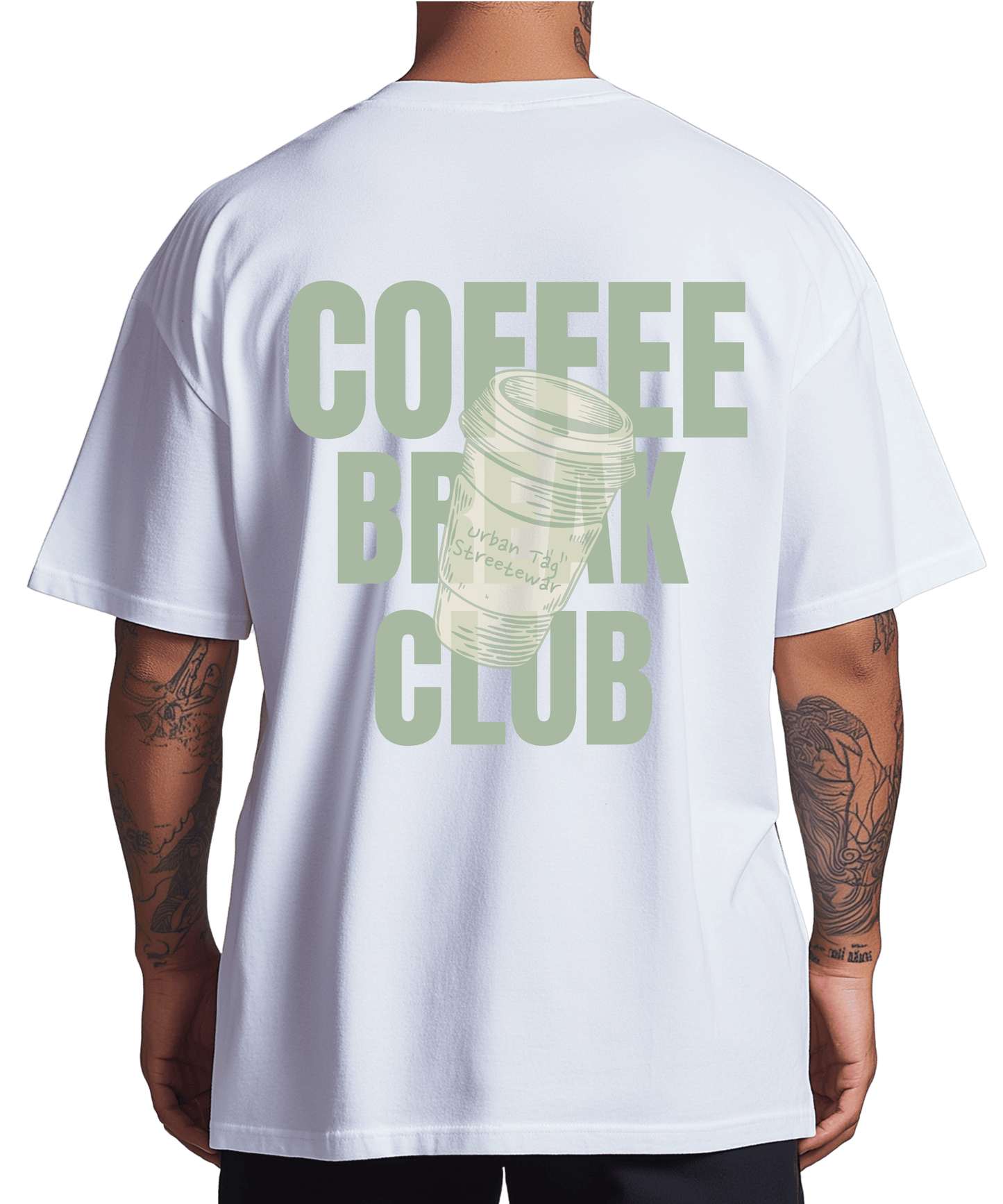Urban Tag Oversized T-Shirt – "Coffee Break"