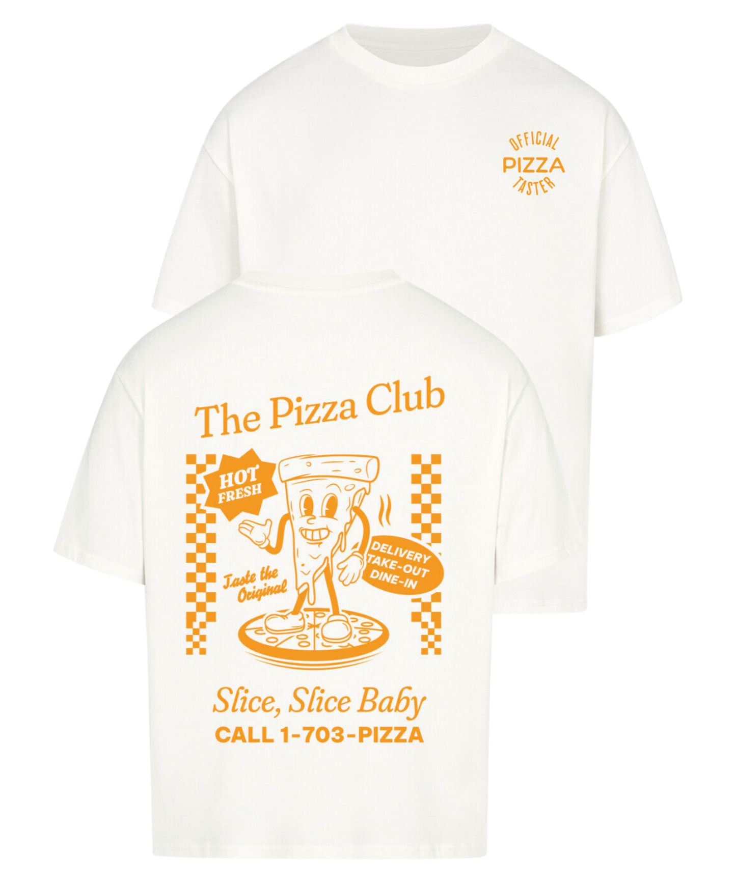 Urban Tag Oversized T-Shirt – "The Pizza Club"