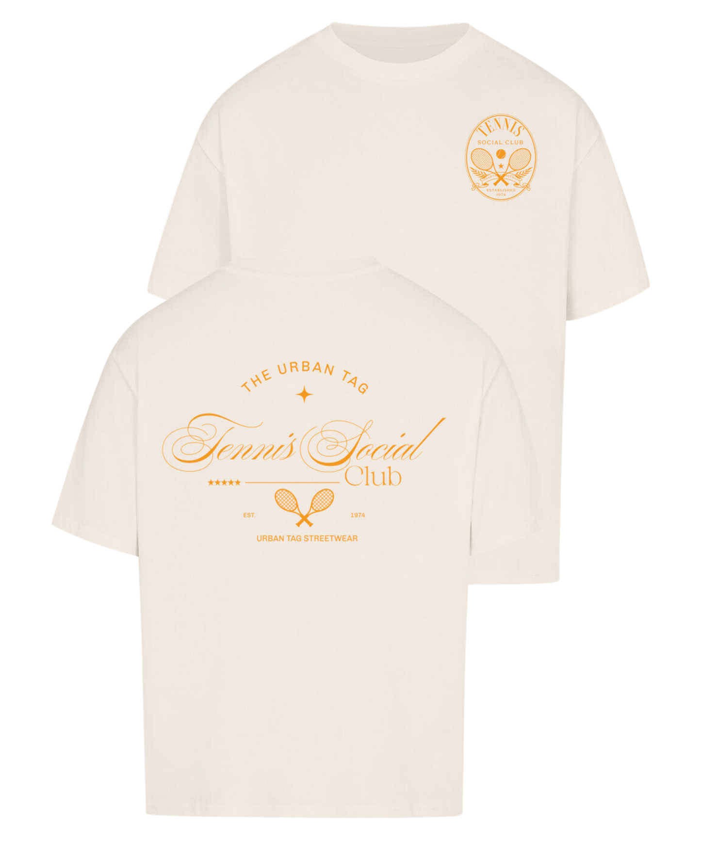 Urban Tag Oversized T-Shirt – "Tennis Social Club"