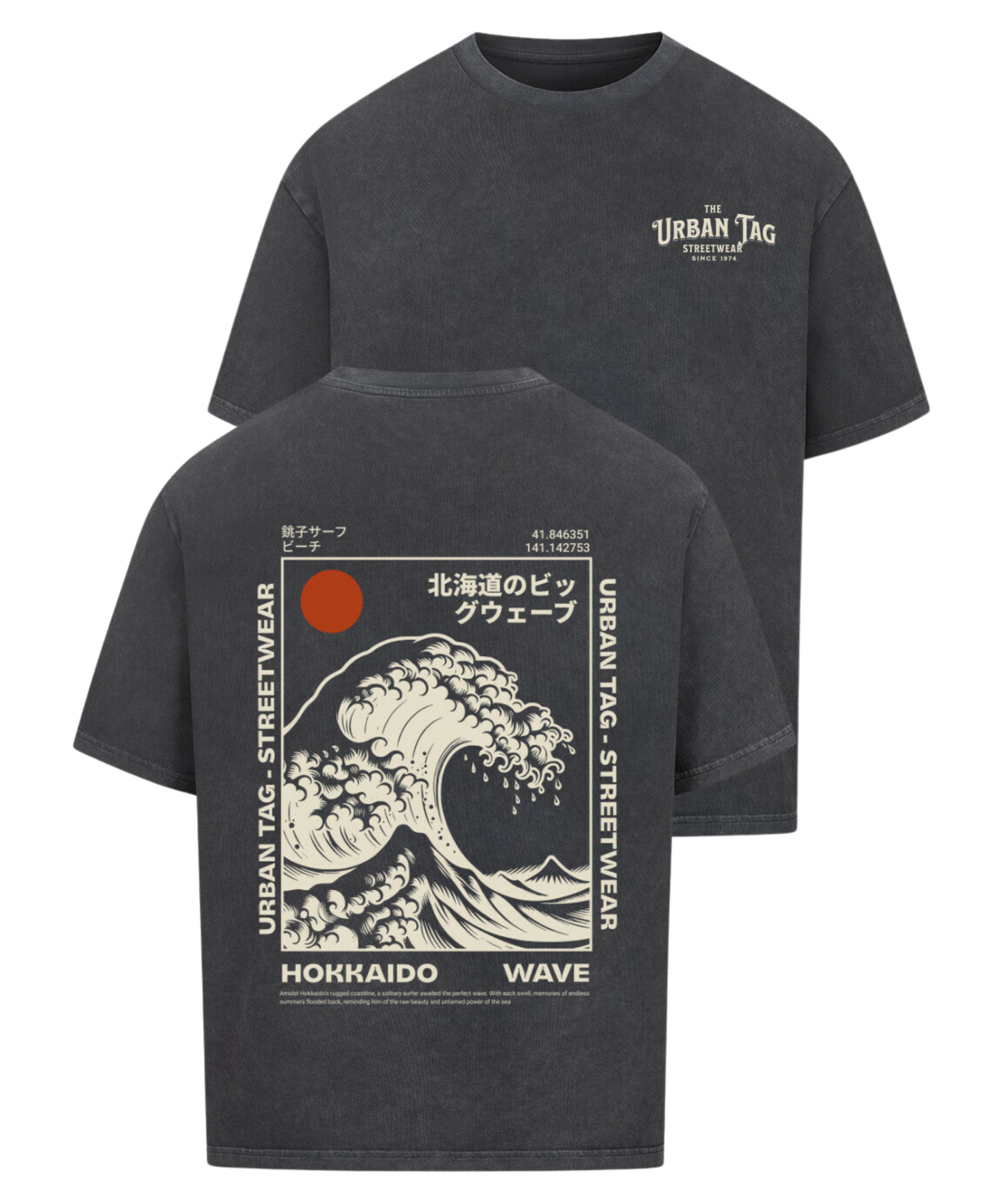 Urban Tag Oversized T-Shirt – "Hokkaido Wave"