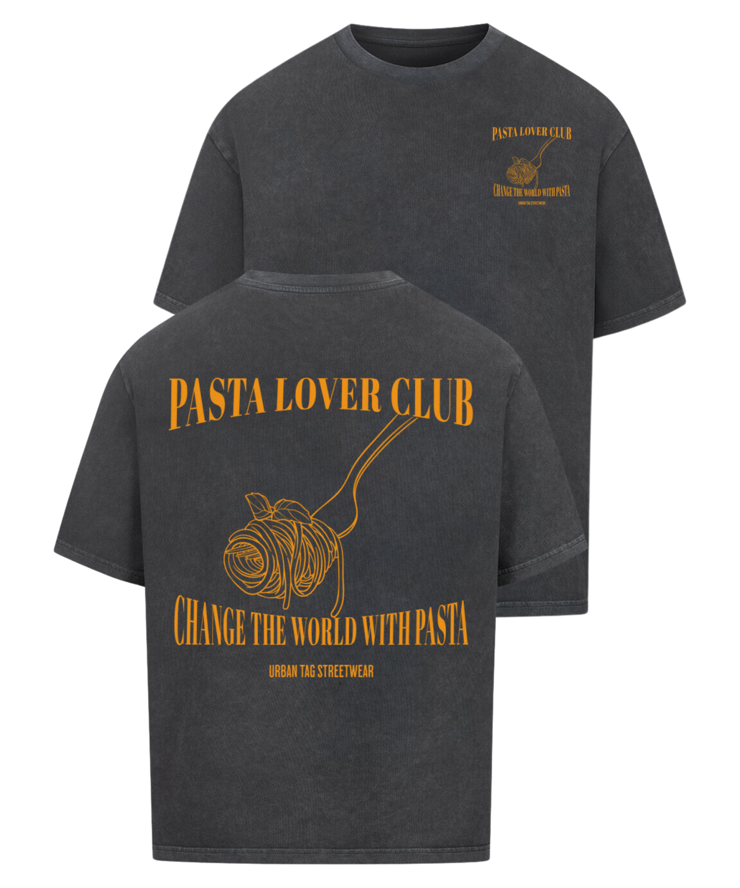 Urban Tag Oversized T-Shirt – "Pasta Lover Club"