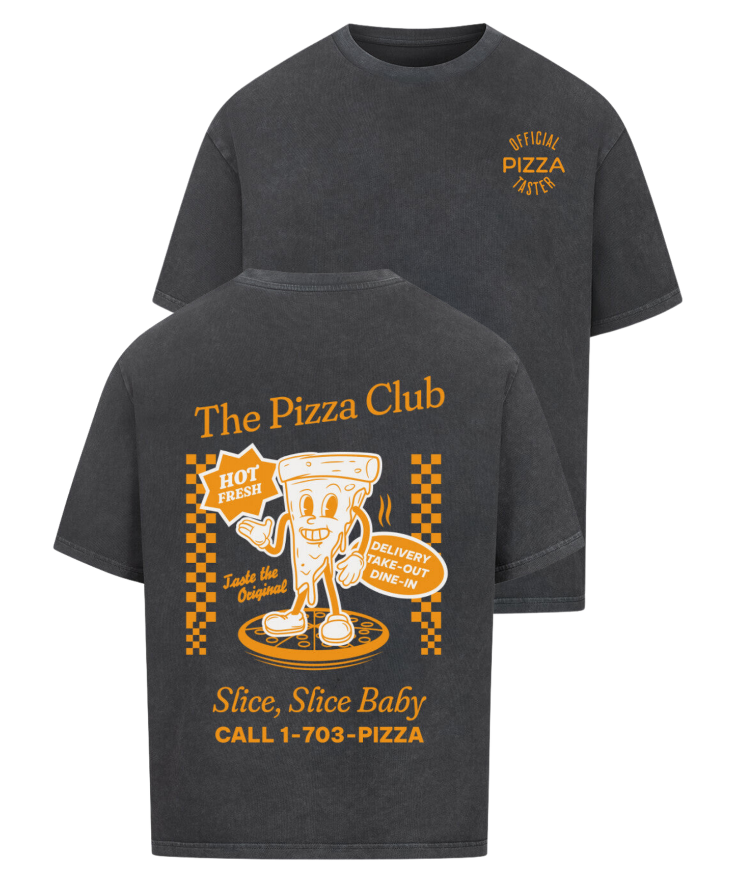 Urban Tag Oversized T-Shirt – "The Pizza Club"
