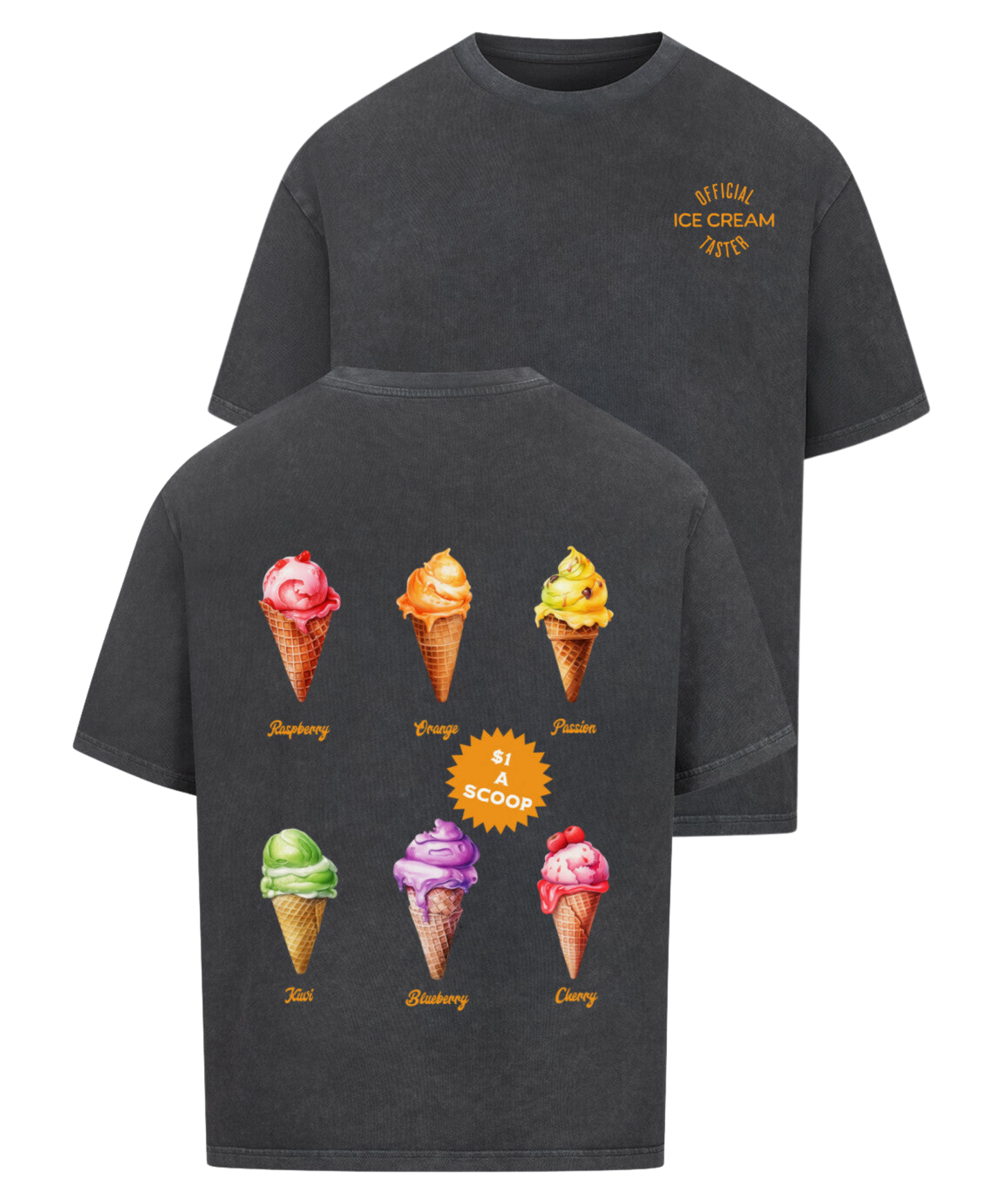 Urban Tag Oversized T-Shirt – "Ice Cream Club"