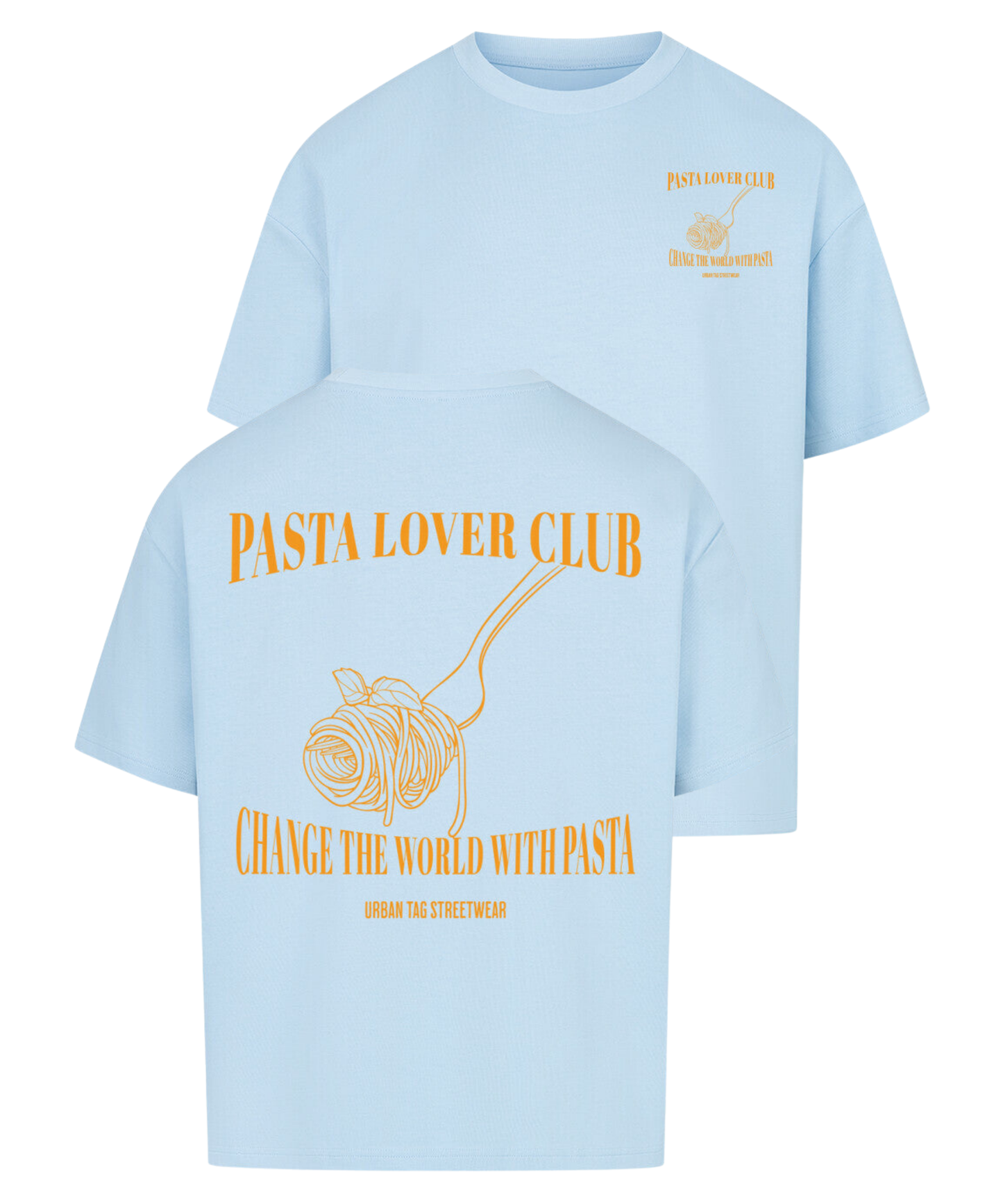 Urban Tag Oversized T-Shirt – "Pasta Lover Club"