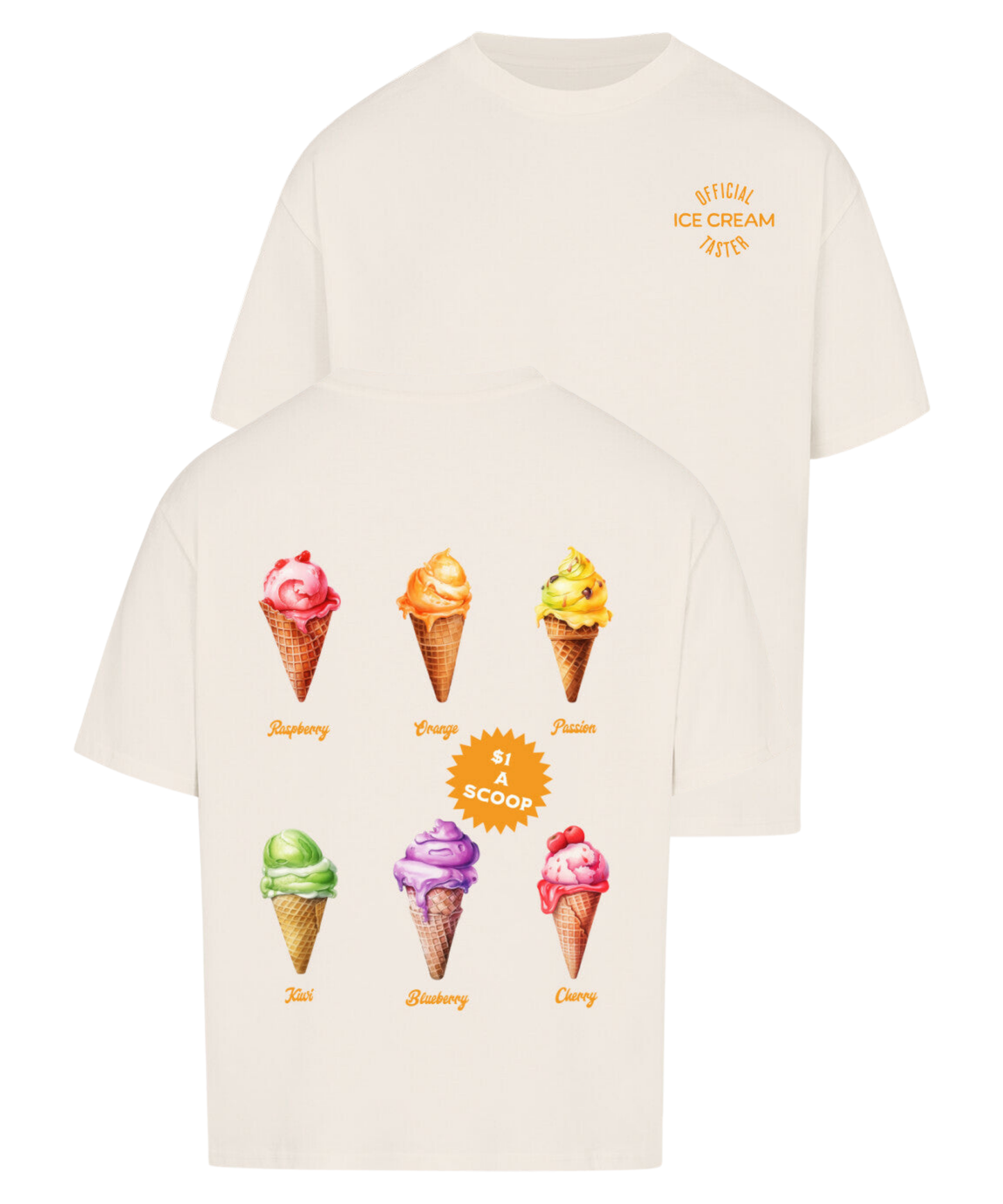 Urban Tag Oversized T-Shirt – "Ice Cream Club"