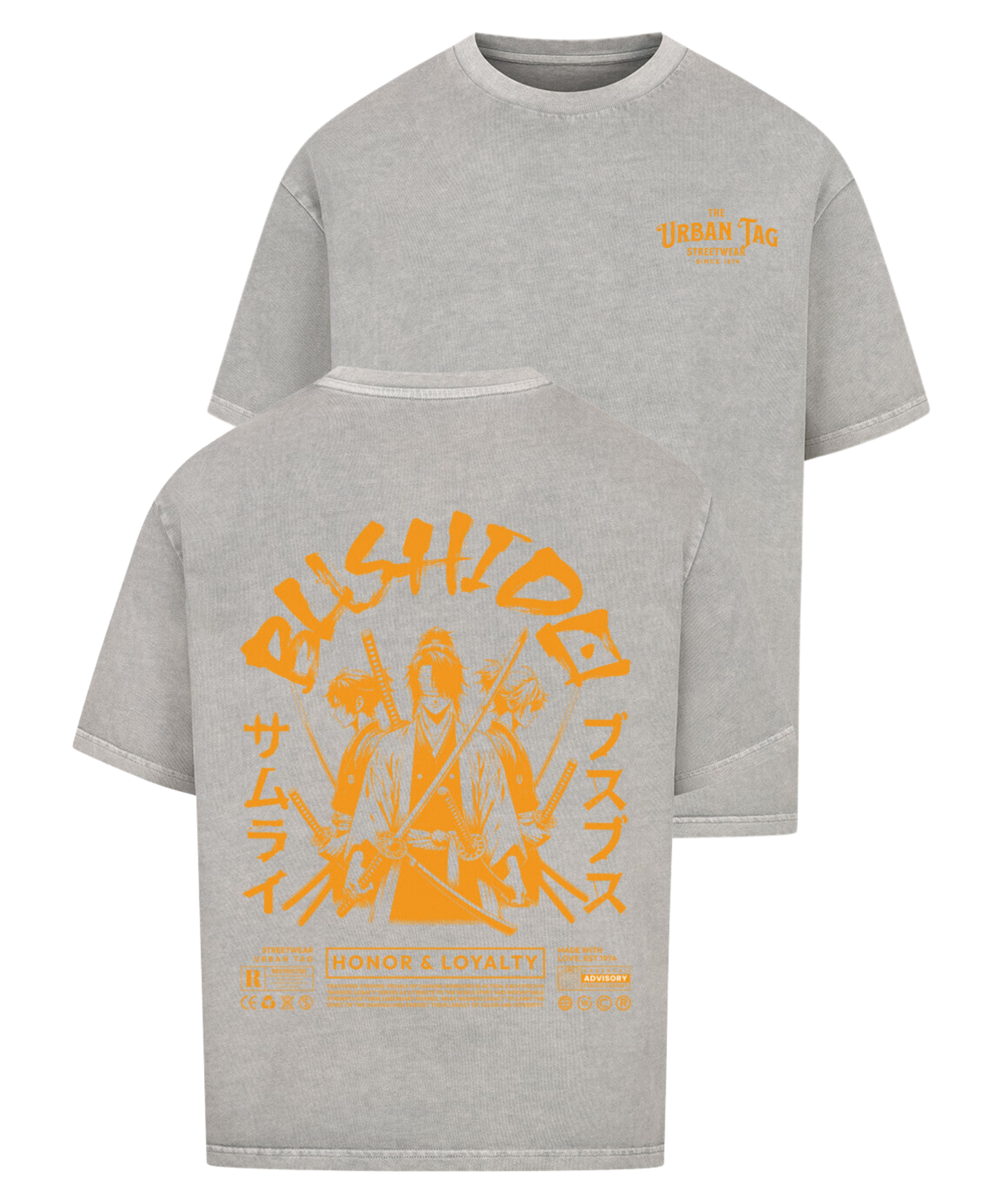 Urban Tag Oversized T-Shirt – "Bushido Samurai"