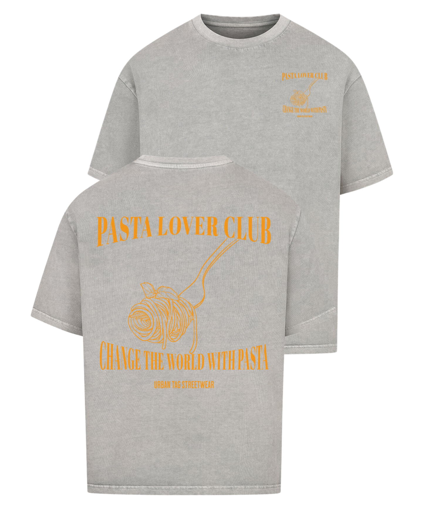 Urban Tag Oversized T-Shirt – "Pasta Lover Club"