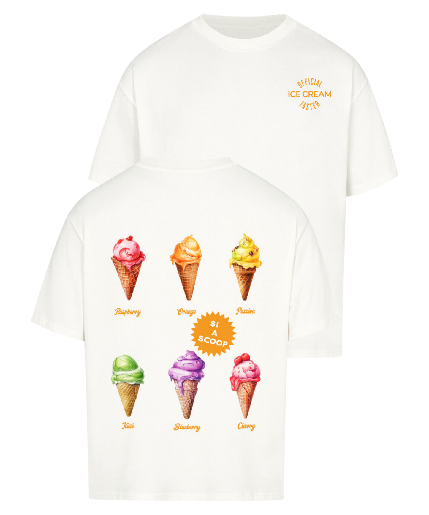 Urban Tag Oversized T-Shirt – "Ice Cream Club"