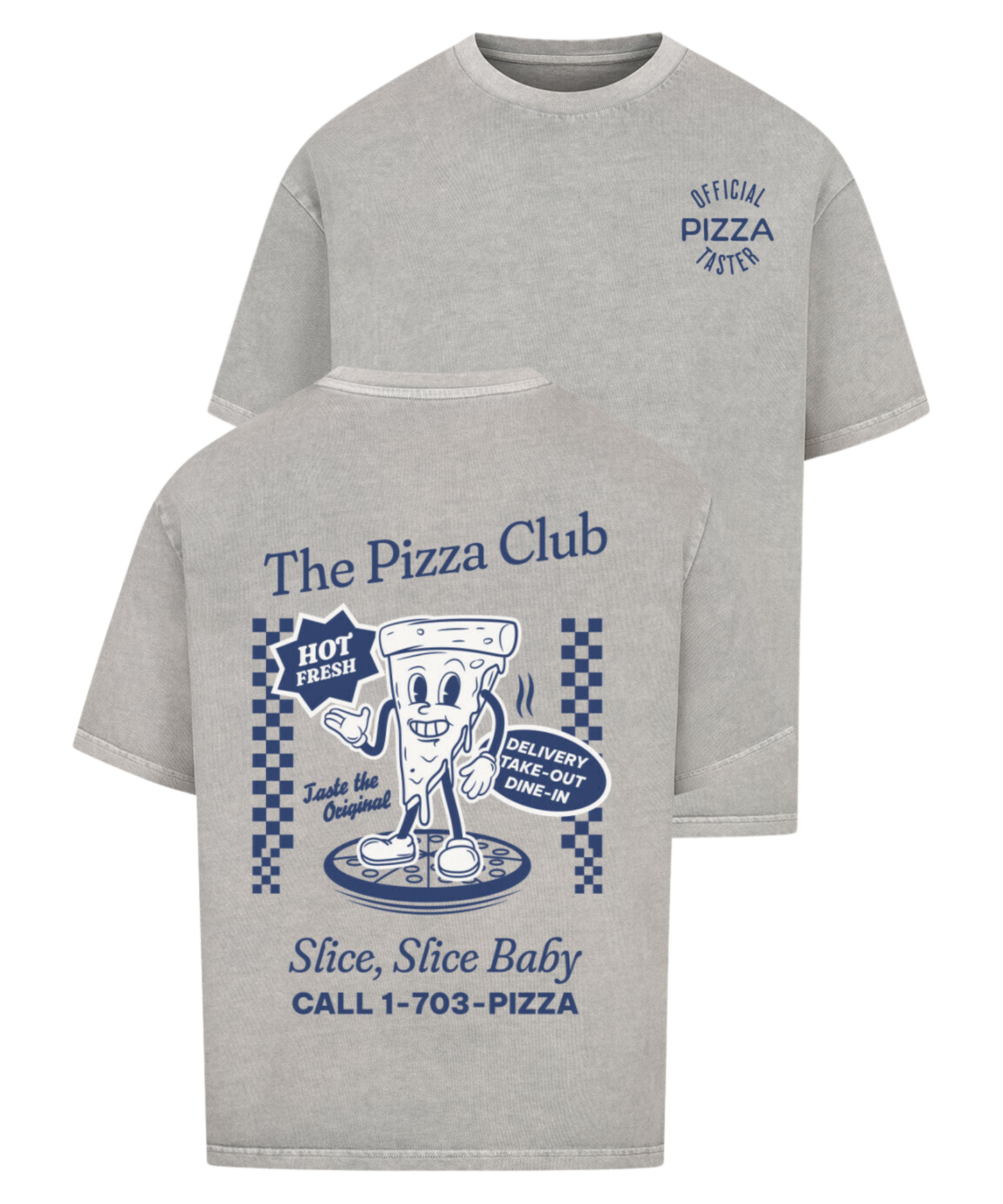 Urban Tag Oversized T-Shirt – "The Pizza Club"