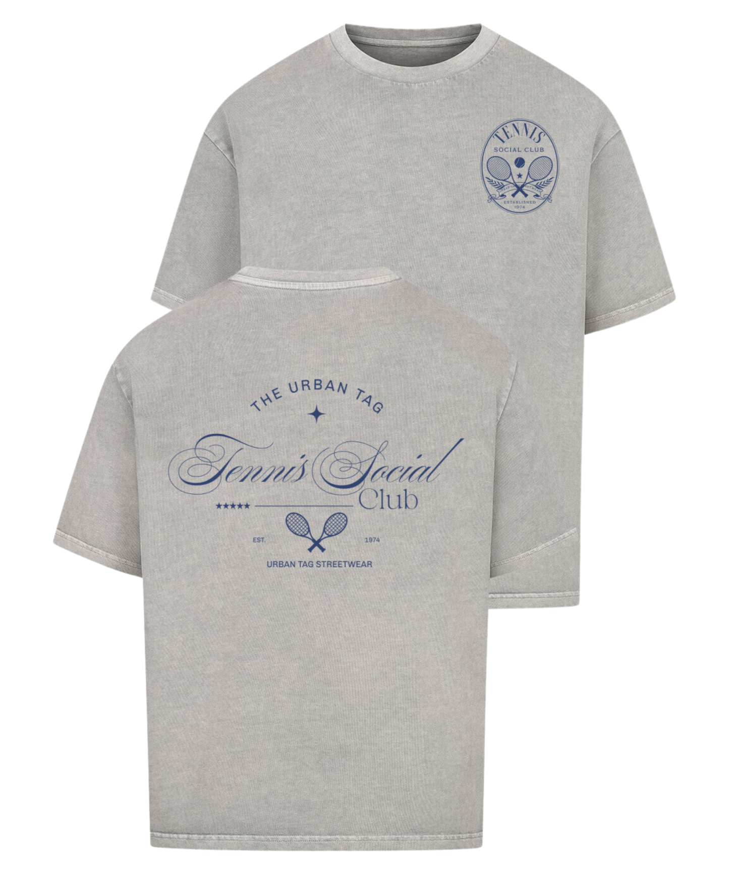 Urban Tag Oversized T-Shirt – "Tennis Social Club"