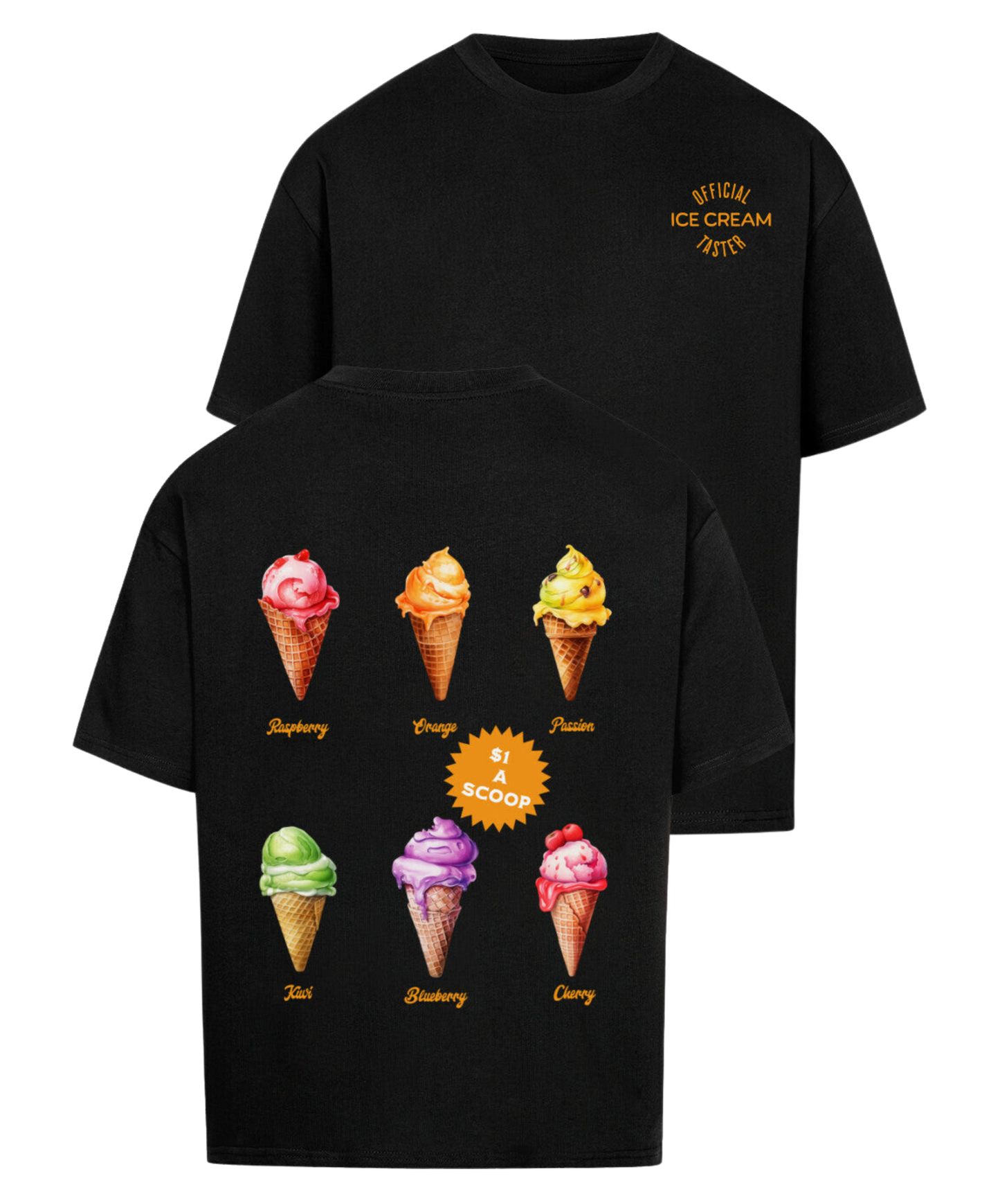 Urban Tag Oversized T-Shirt – "Ice Cream Club"