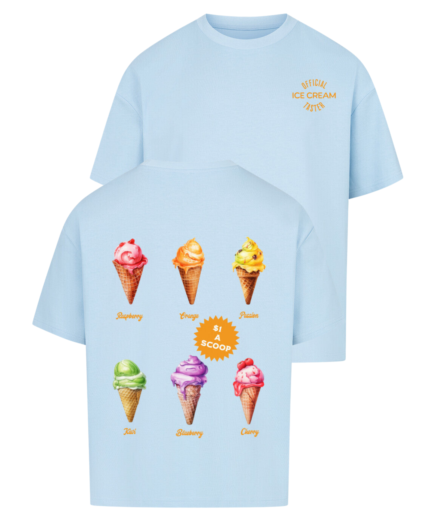 Urban Tag Oversized T-Shirt – "Ice Cream Club"