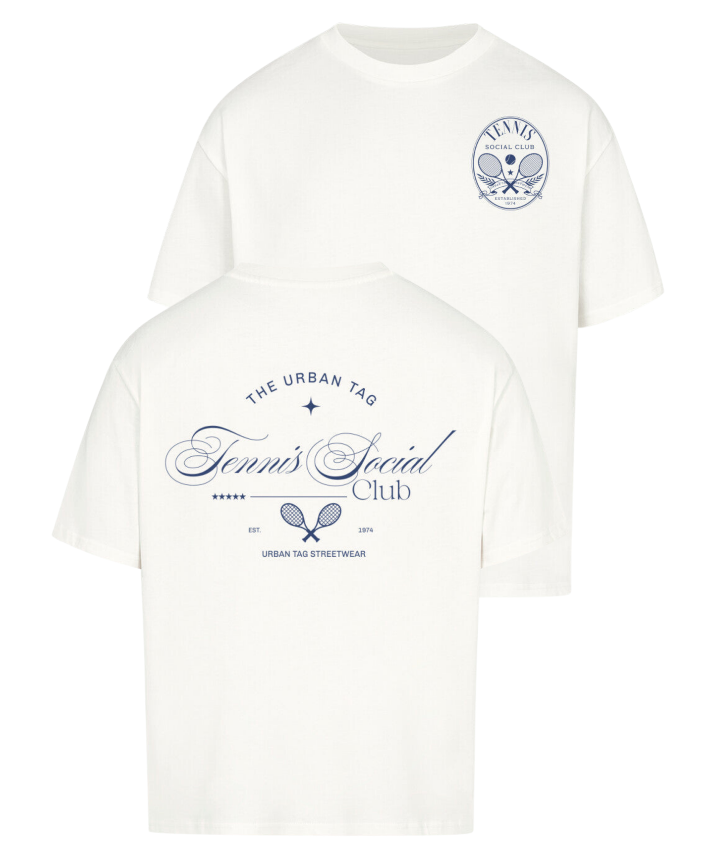 Urban Tag Oversized T-Shirt – "Tennis Social Club"
