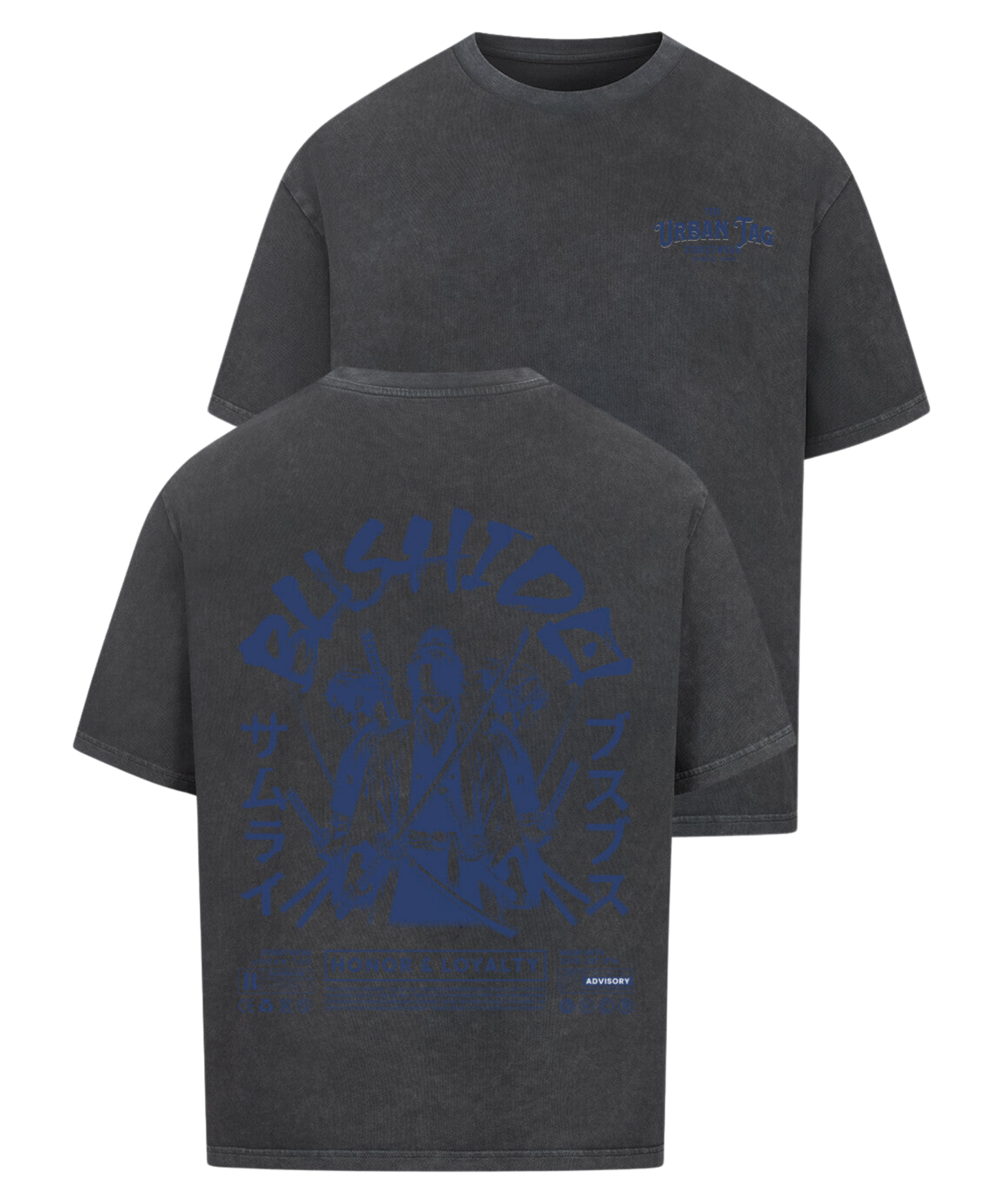 Urban Tag Oversized T-Shirt – "Bushido Samurai"