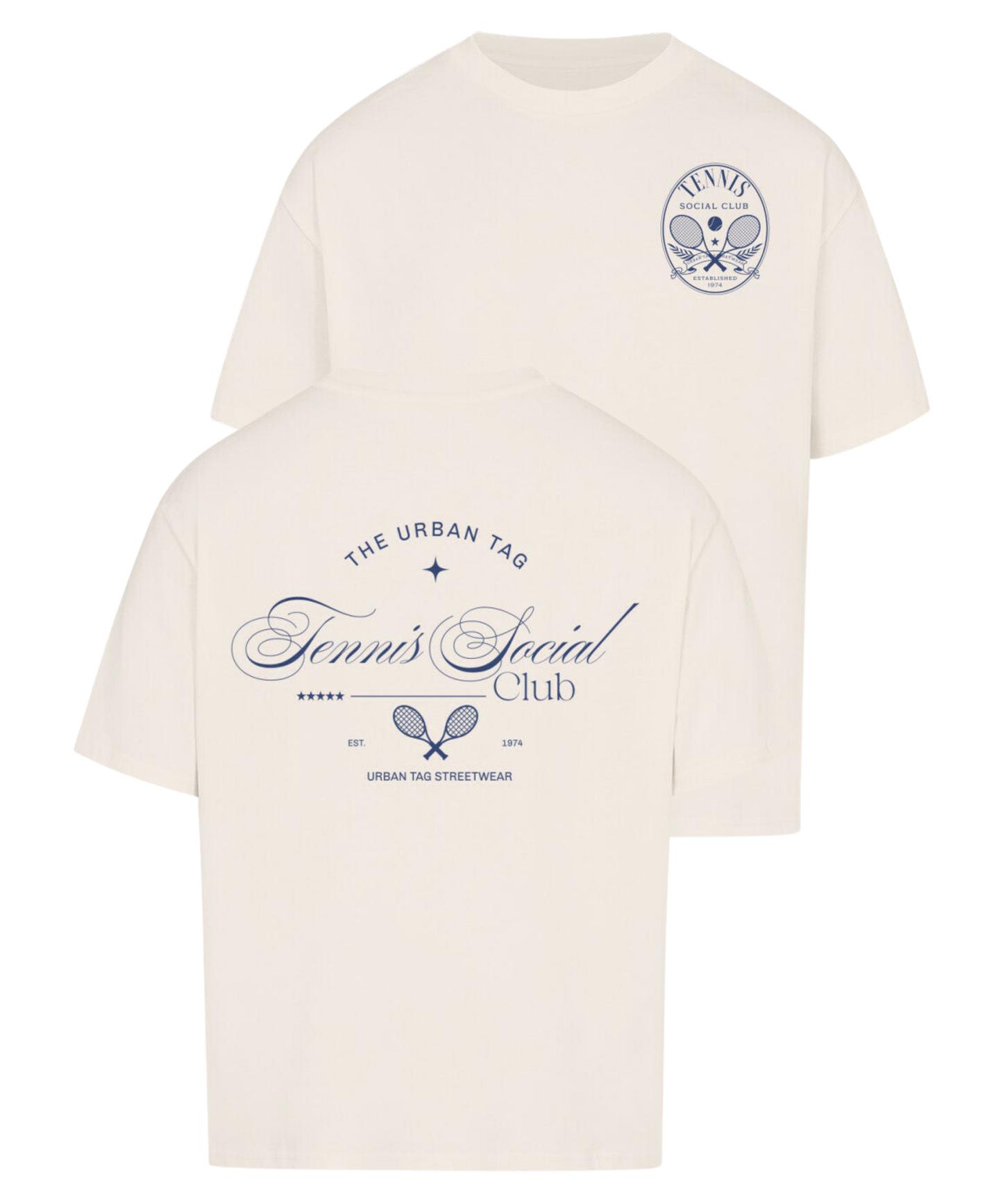 Urban Tag Oversized T-Shirt – "Tennis Social Club"
