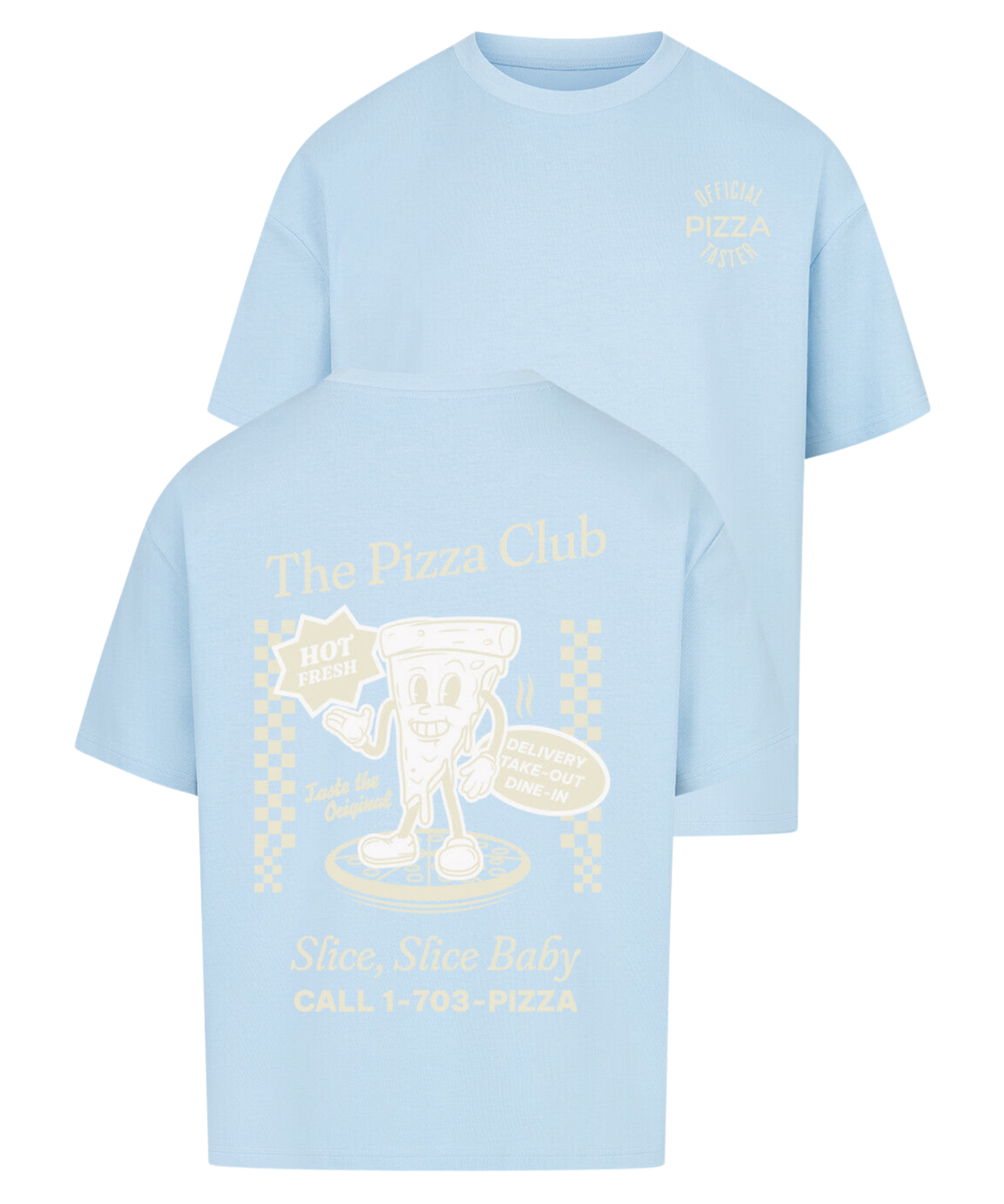 Urban Tag Oversized T-Shirt – "The Pizza Club"