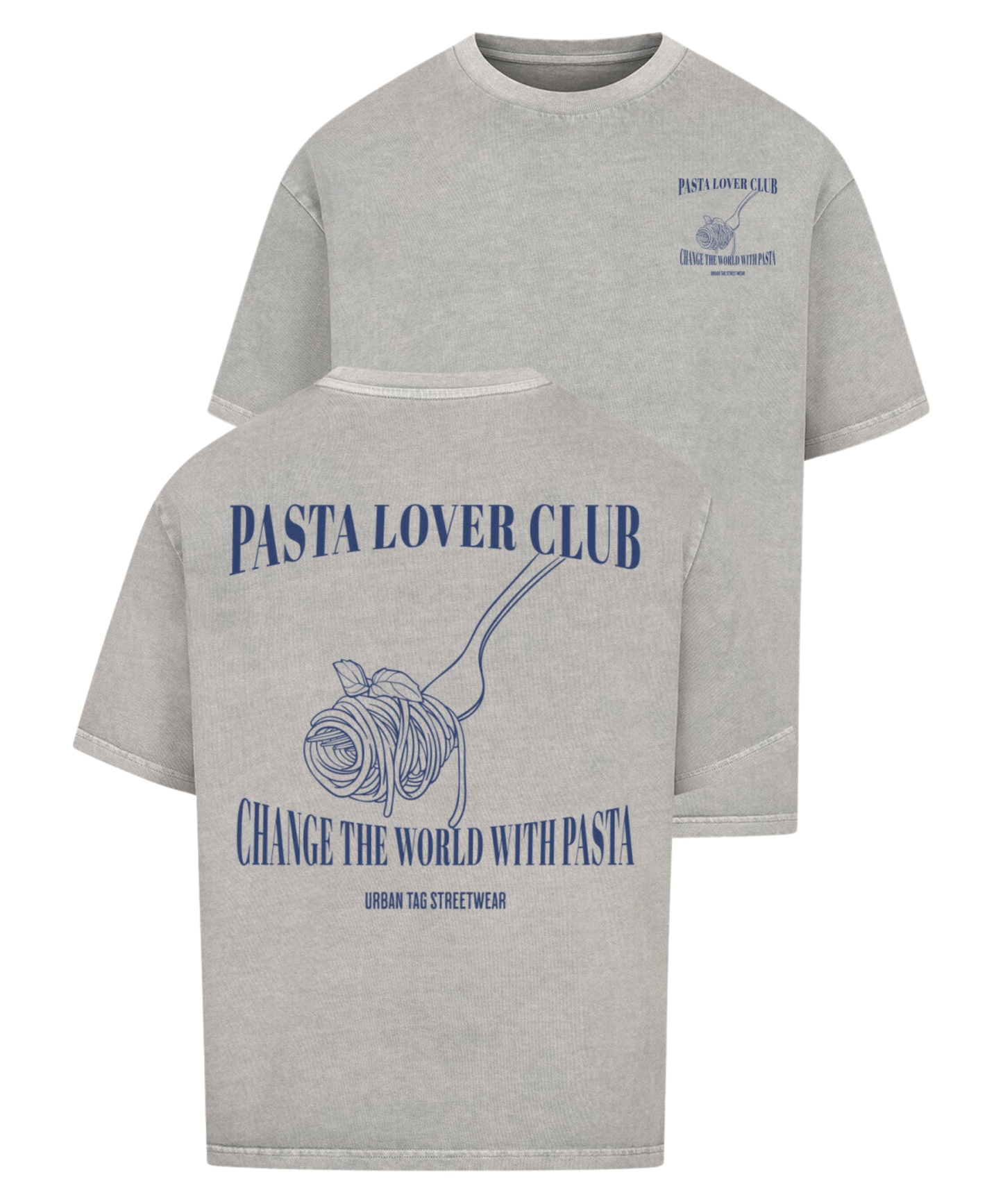 Urban Tag Oversized T-Shirt – "Pasta Lover Club"