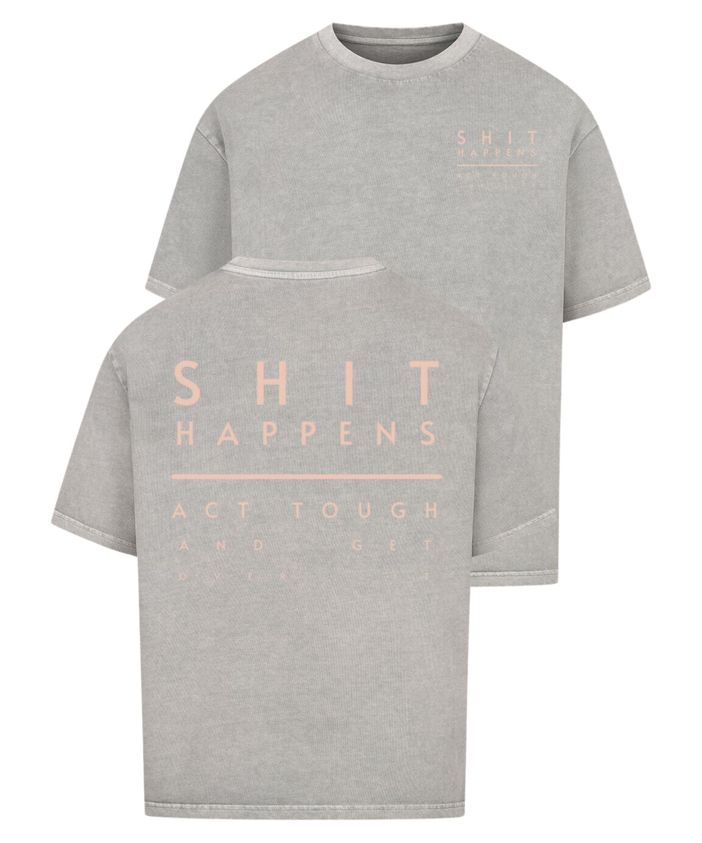 Urban Tag Oversized T-Shirt – "Shit Happens"