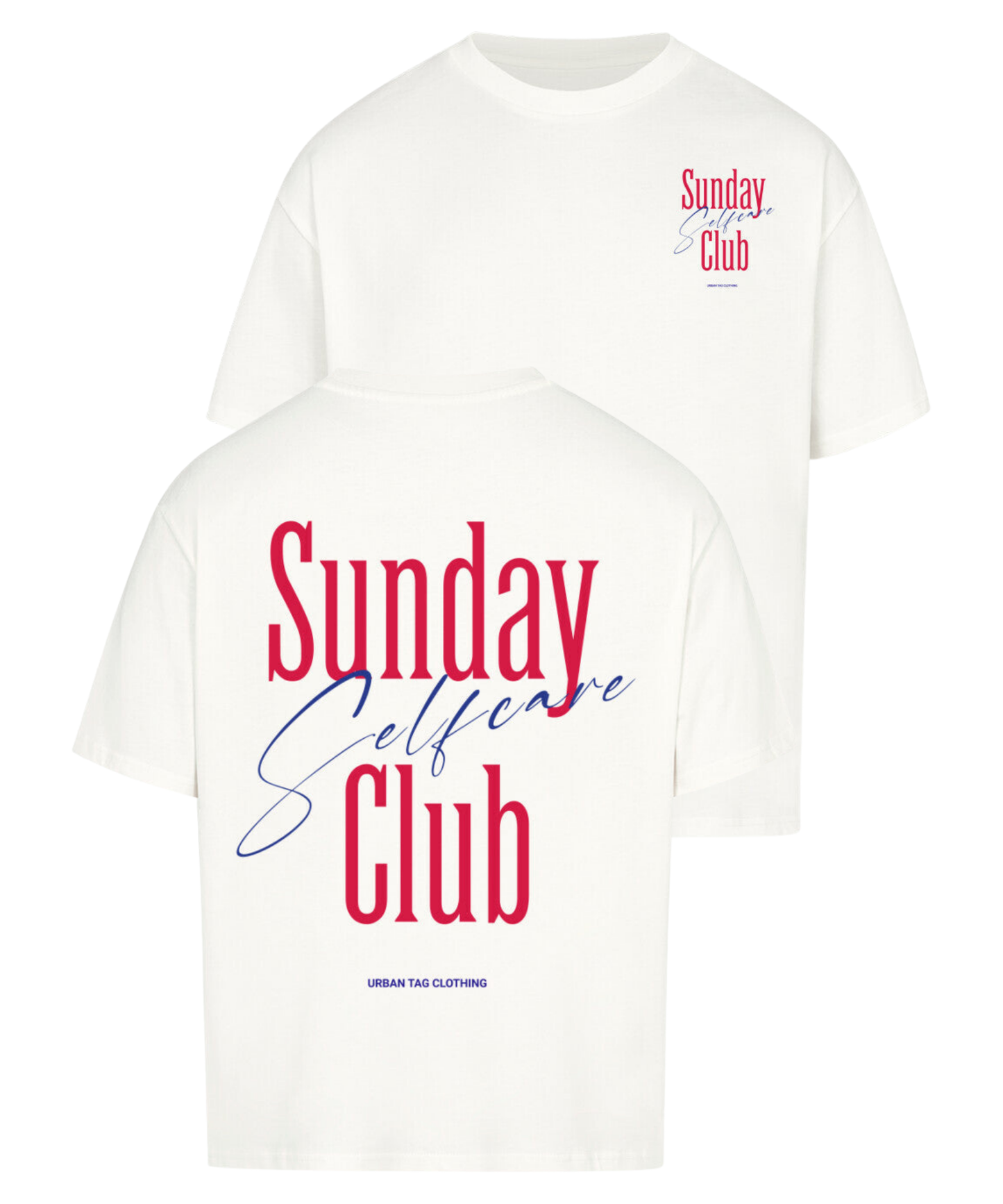 Urban Tag Oversized T-Shirt – "Sunday Selfcare Club"