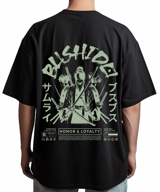 Urban Tag Oversized T-Shirt – "Bushido Samurai"