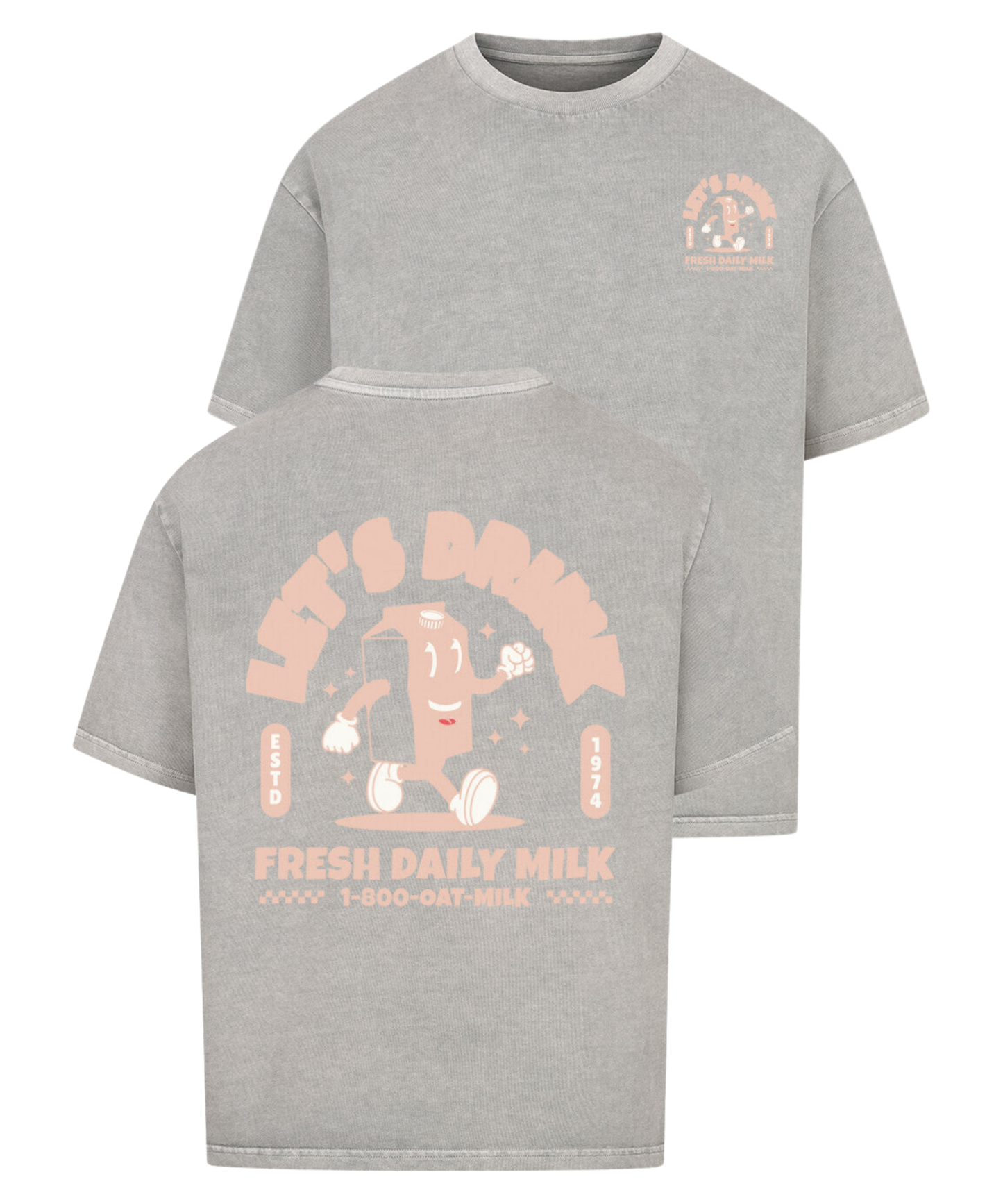 Urban Tag Oversized T-Shirt – "Fresh Daily Milk"