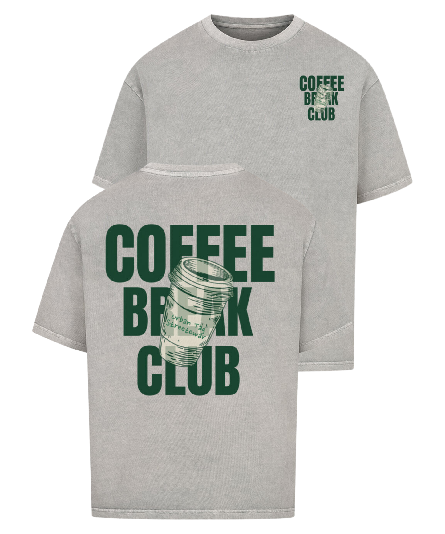 Urban Tag Oversized T-Shirt – "Coffee Break"