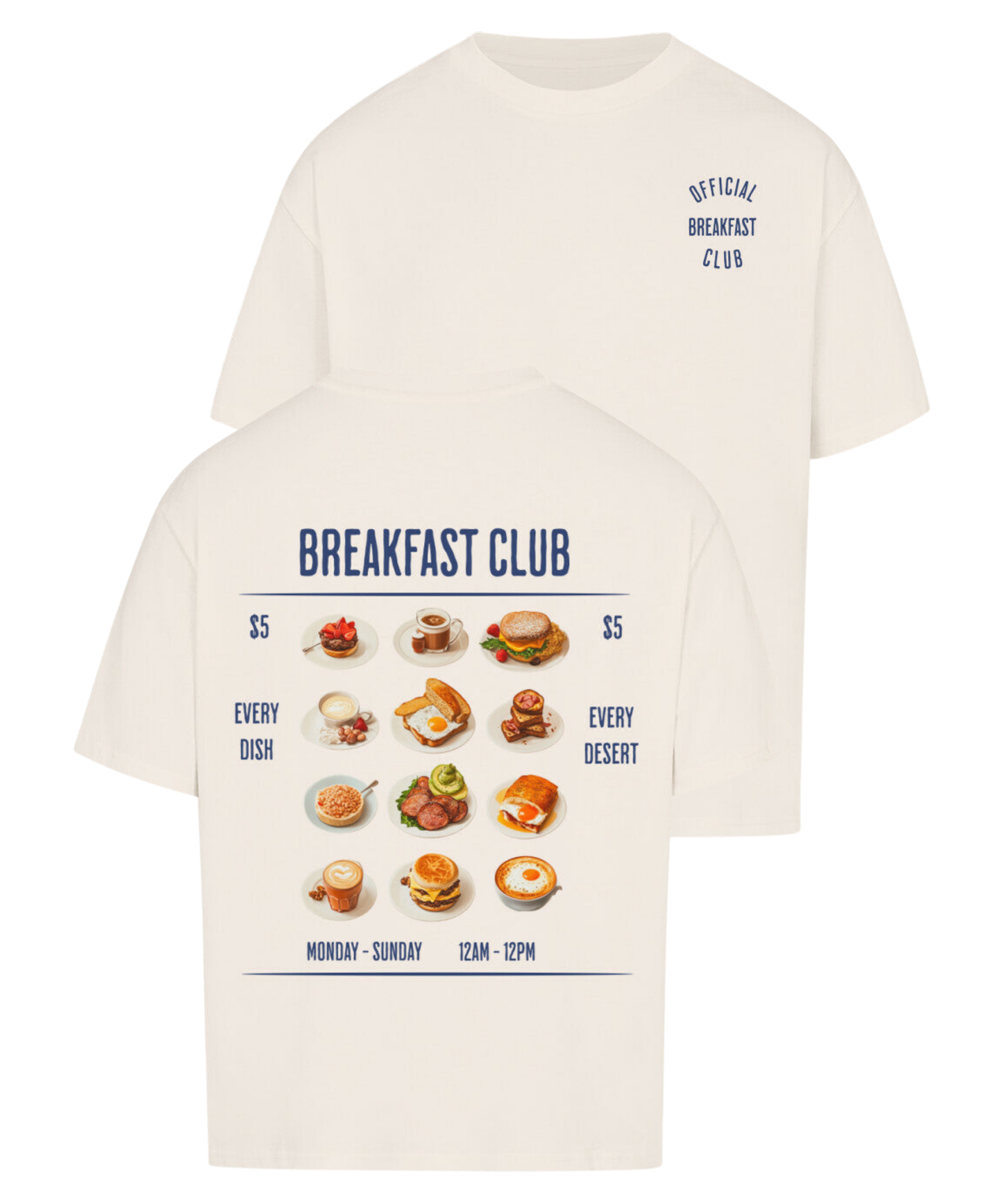 Urban Tag Oversized T-Shirt – "Breakfast Club"