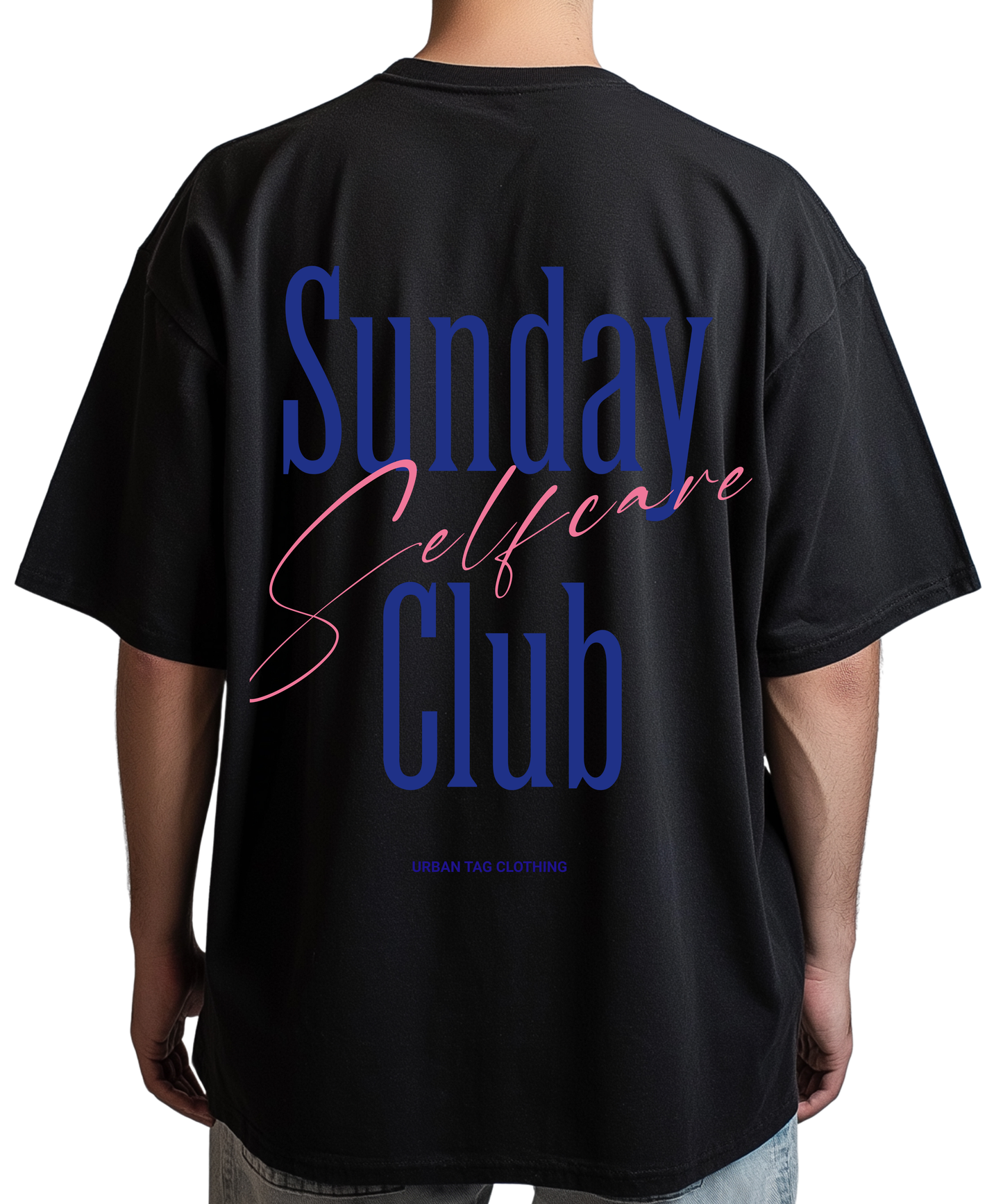 Urban Tag Oversized T-Shirt – "Sunday Selfcare Club"