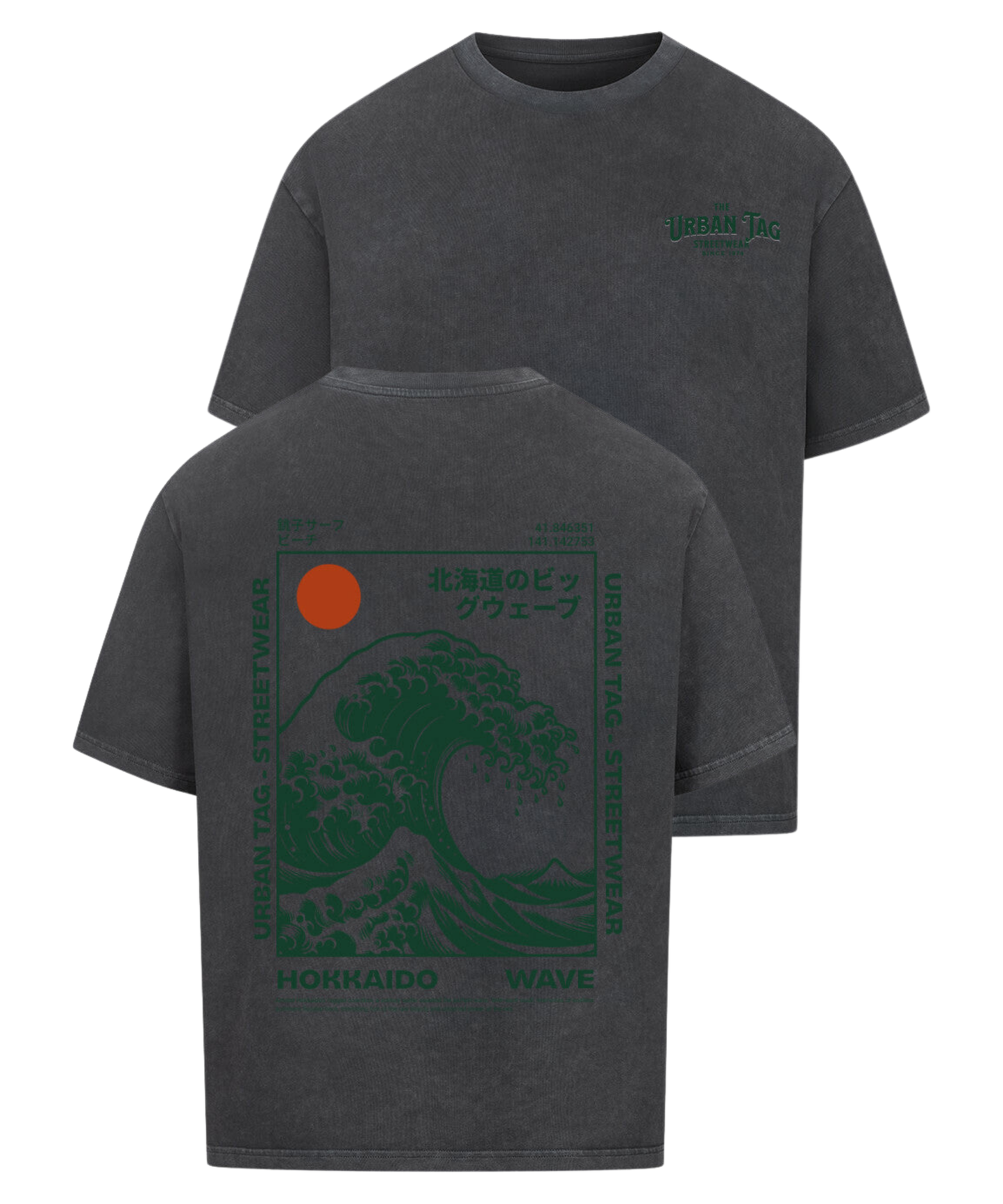 Urban Tag Oversized T-Shirt – "Hokkaido Wave"