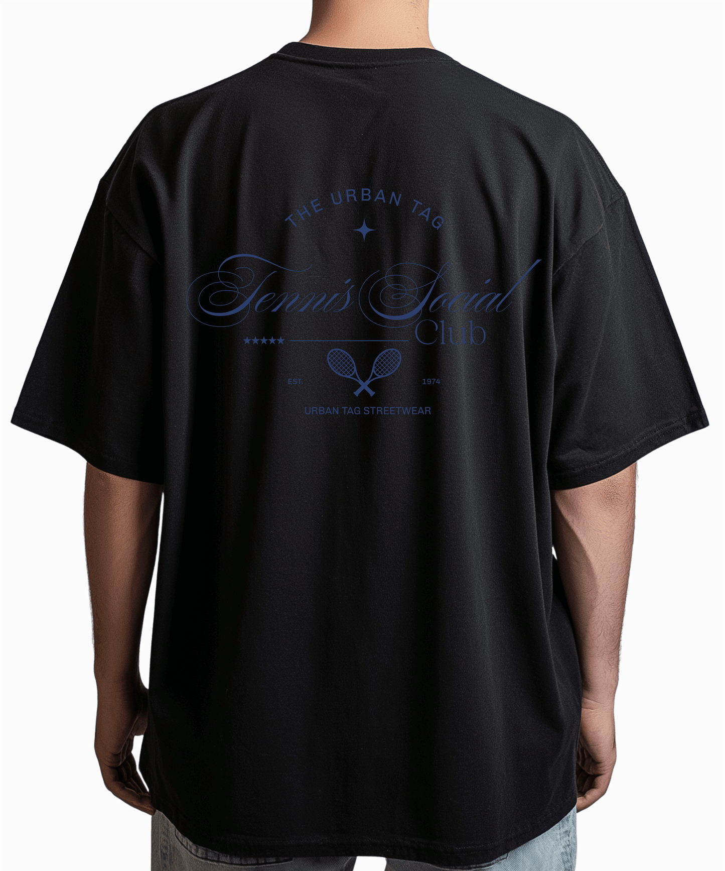 Urban Tag Oversized T-Shirt – "Tennis Social Club"