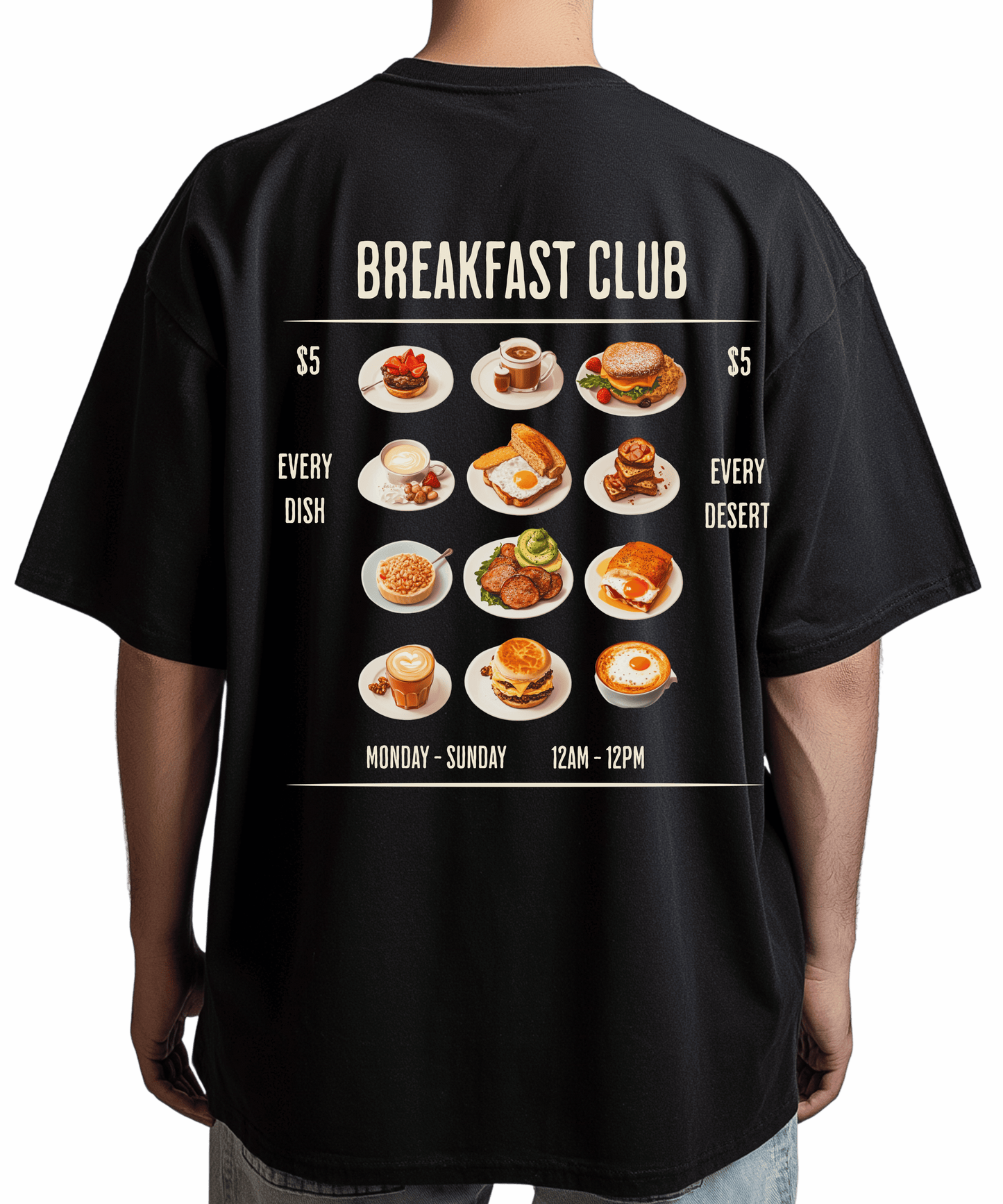 Urban Tag Oversized T-Shirt – "Breakfast Club"