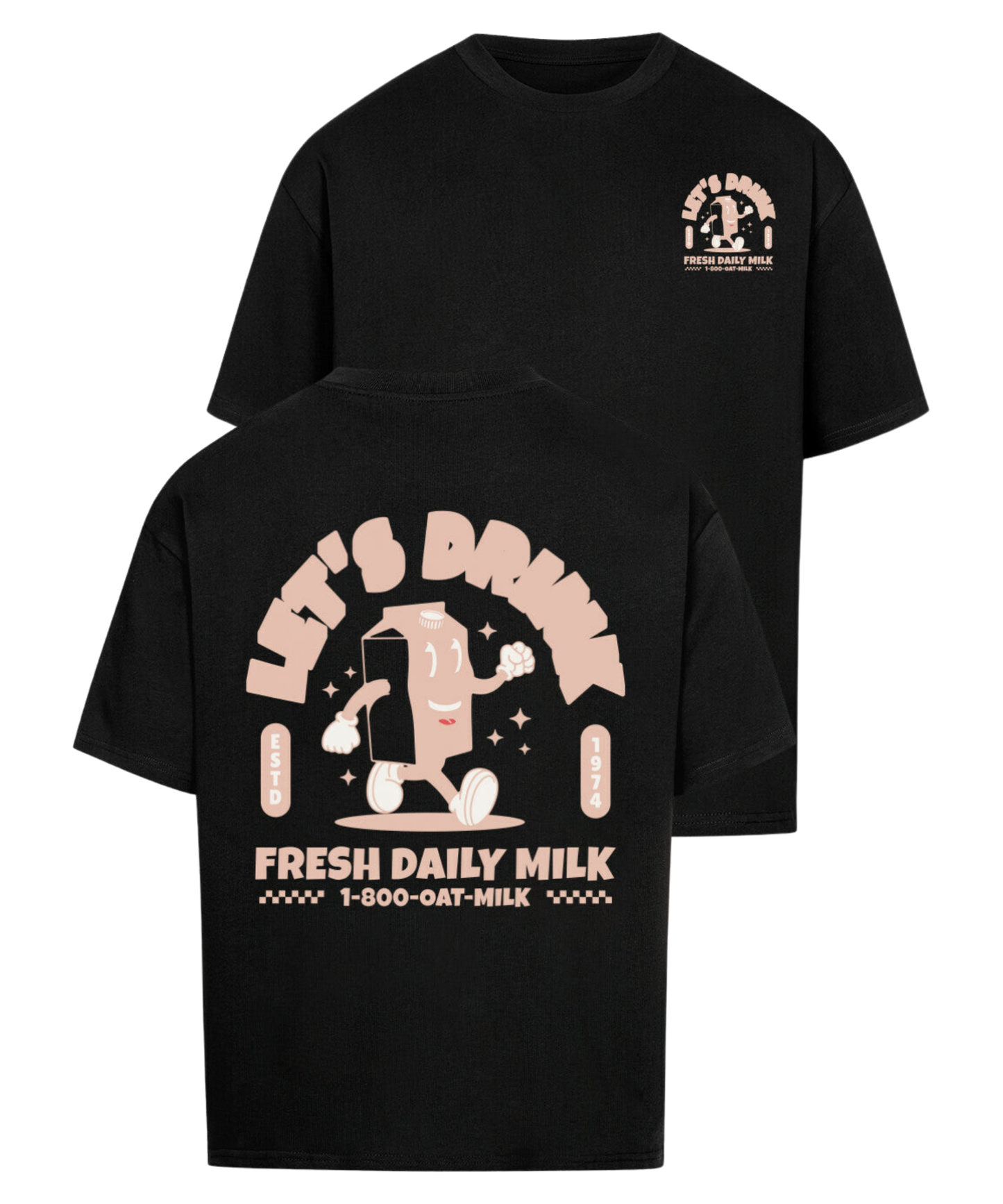 Urban Tag Oversized T-Shirt – "Fresh Daily Milk"