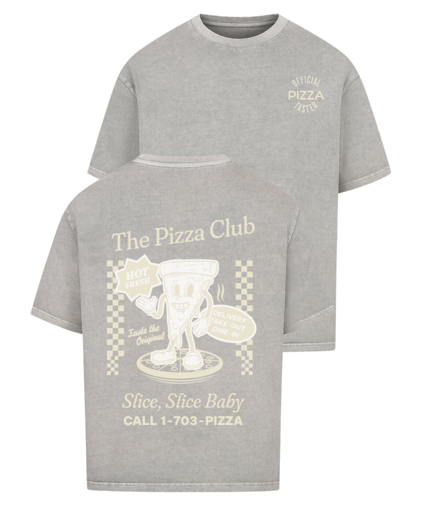 Urban Tag Oversized T-Shirt – "The Pizza Club"