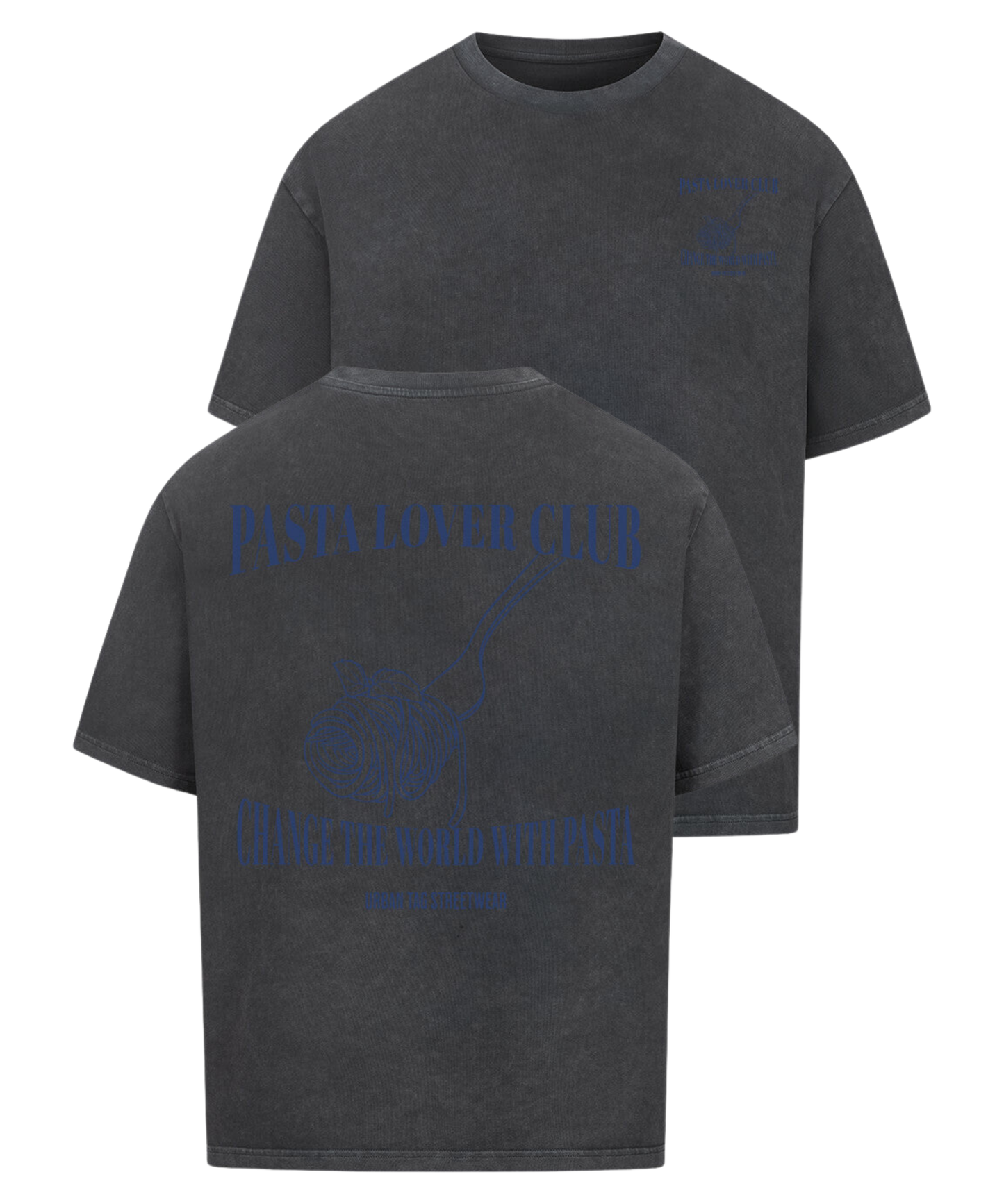 Urban Tag Oversized T-Shirt – "Pasta Lover Club"