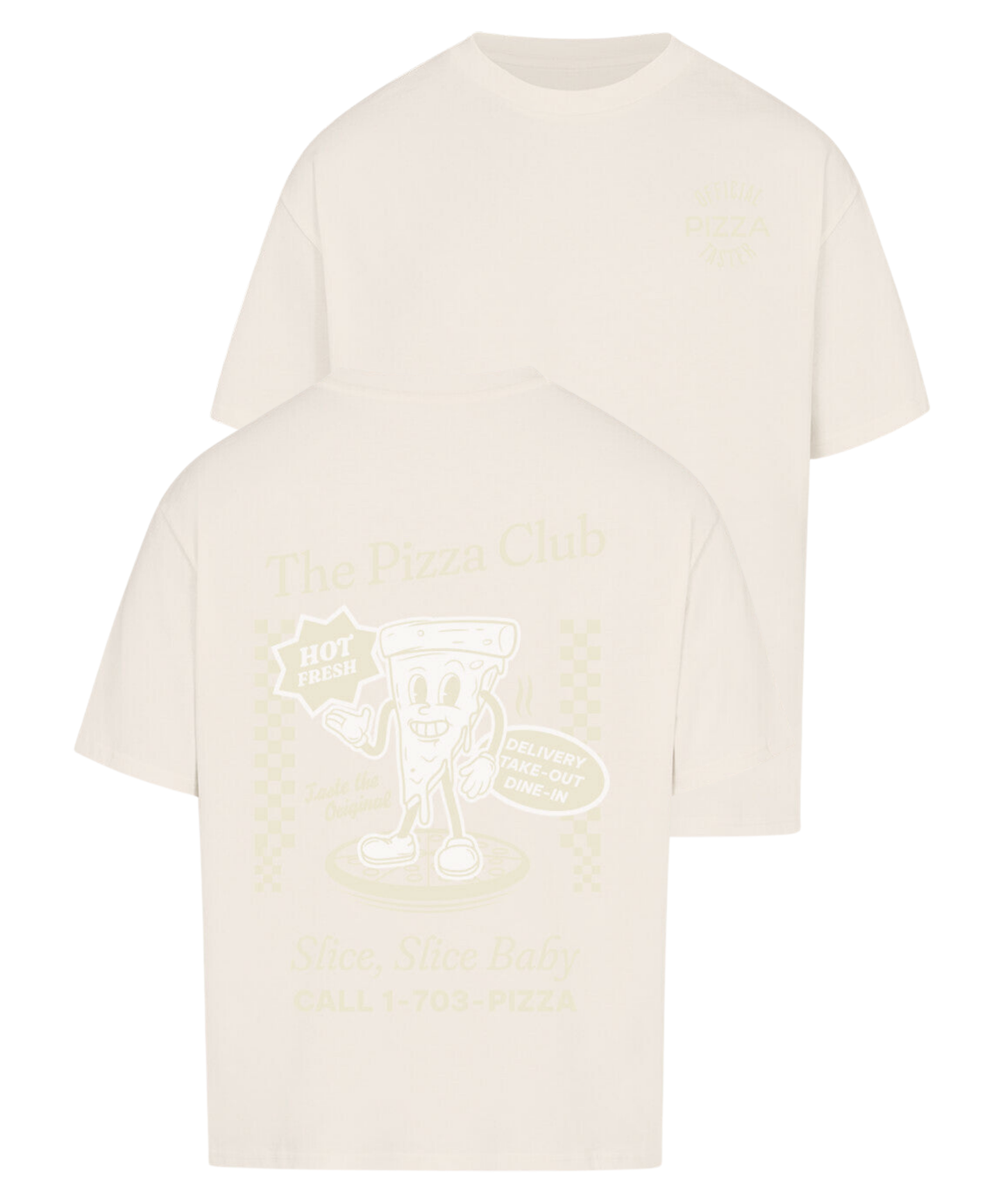Urban Tag Oversized T-Shirt – "The Pizza Club"