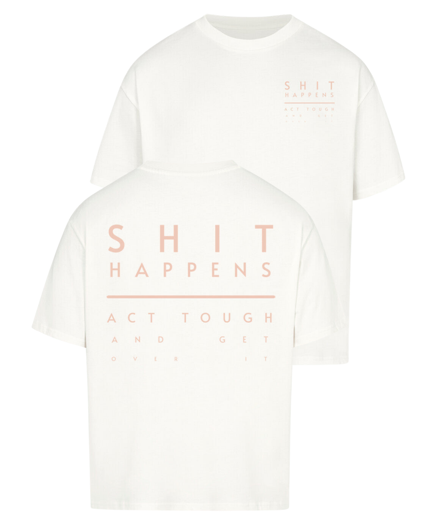 Urban Tag Oversized T-Shirt – "Shit Happens"