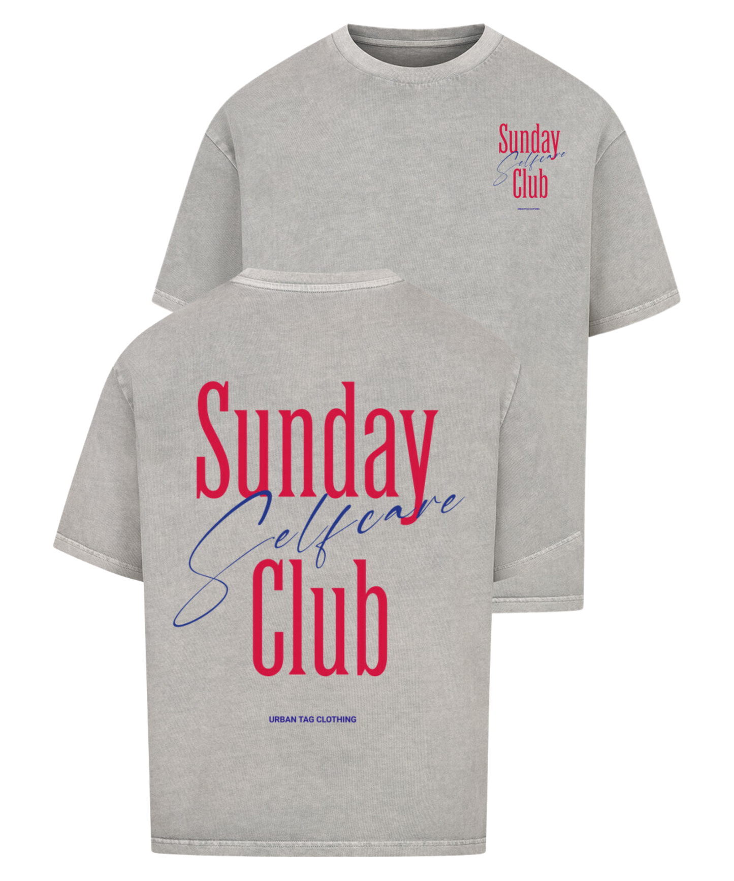 Urban Tag Oversized T-Shirt – "Sunday Selfcare Club"
