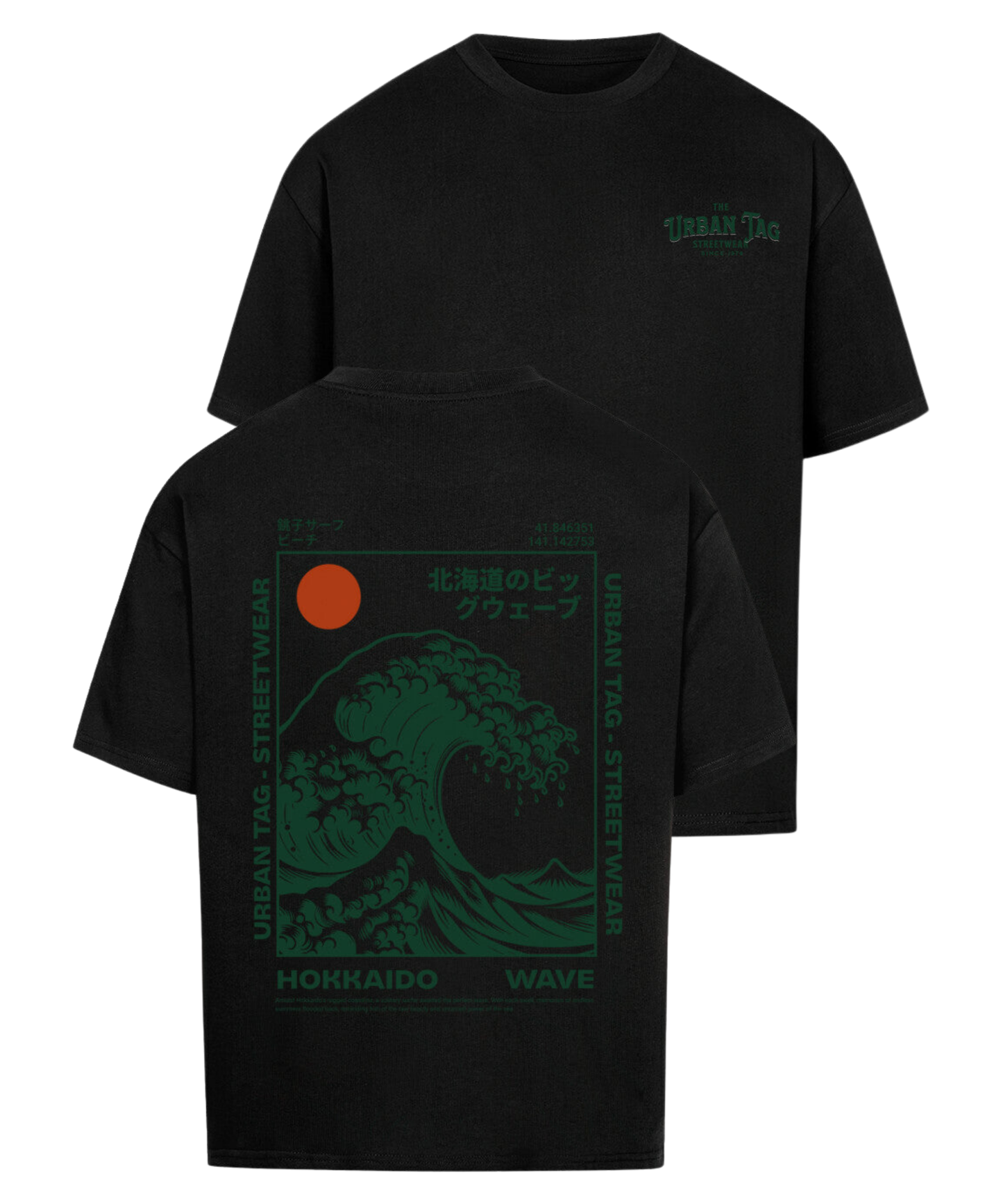 Urban Tag Oversized T-Shirt – "Hokkaido Wave"
