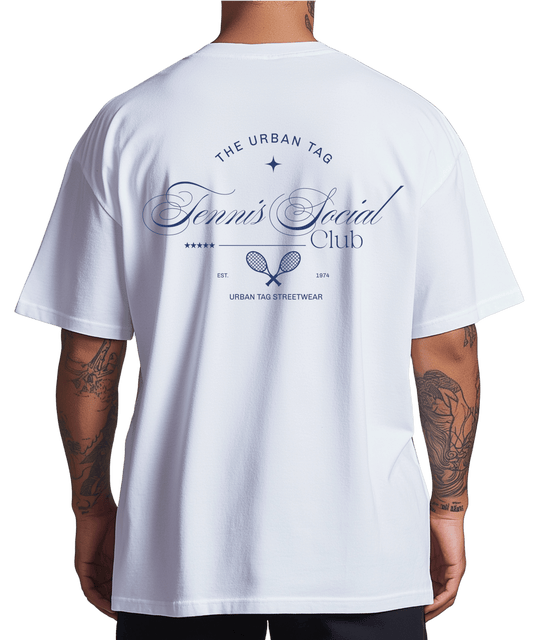 Urban Tag Oversized T-Shirt – "Tennis Social Club"