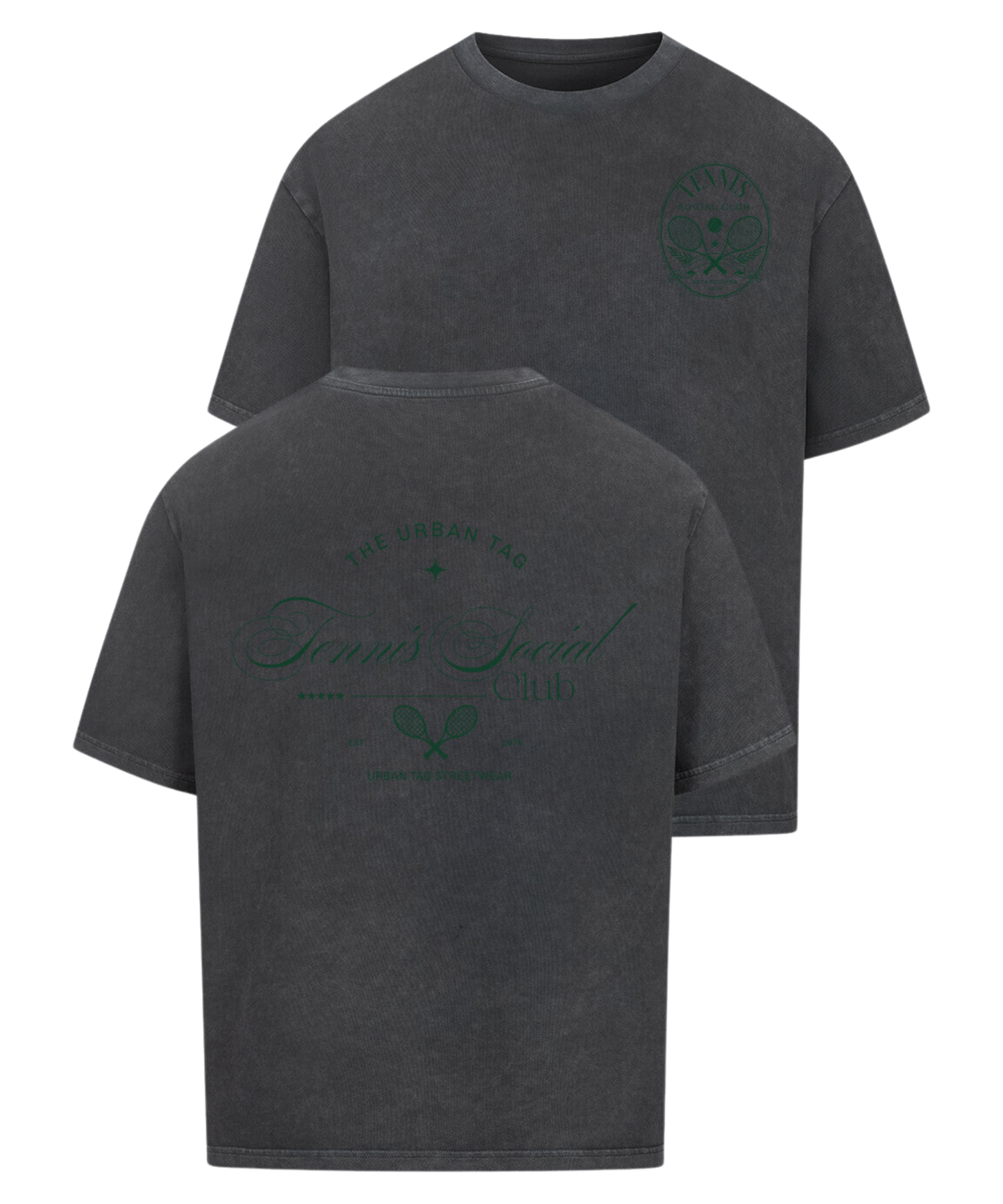 Urban Tag Oversized T-Shirt – "Tennis Social Club"