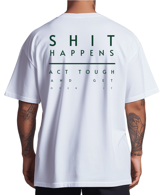 Urban Tag Oversized T-Shirt – "Shit Happens"