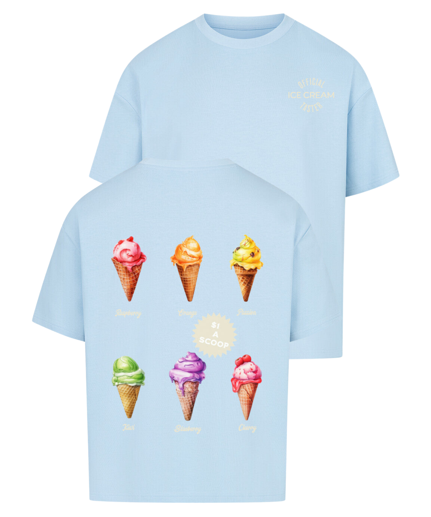 Urban Tag Oversized T-Shirt – "Ice Cream Club"
